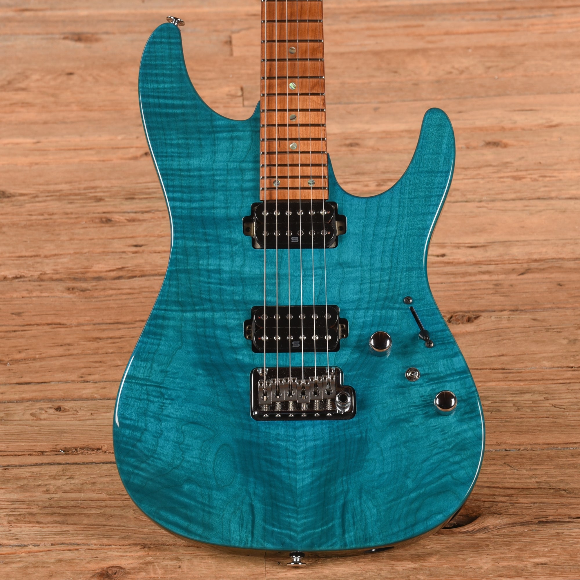 Ibanez MM1 Martin Miller Signature Transparent Aqua Blue 2023 Electric Guitars