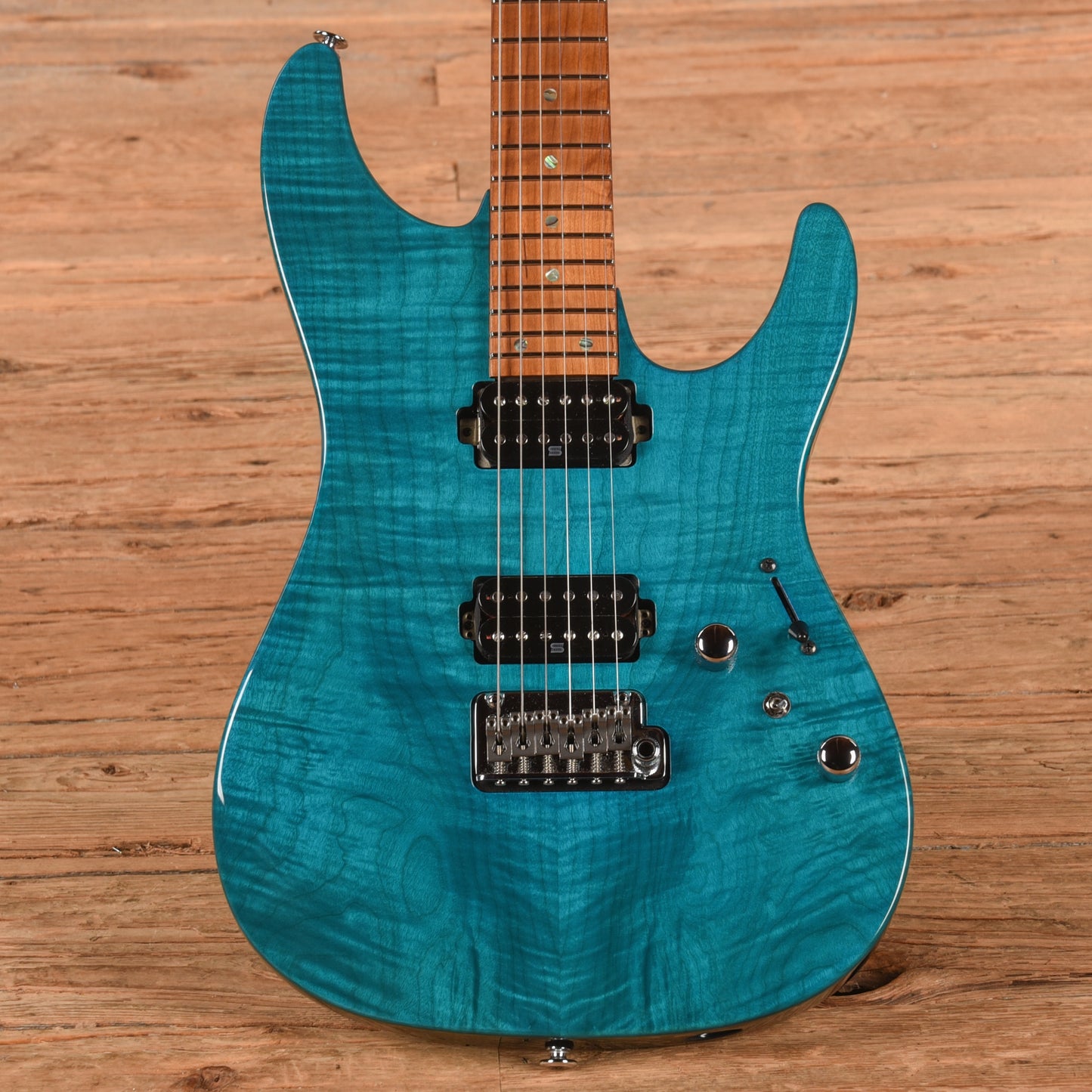 Ibanez MM1 Martin Miller Signature Transparent Aqua Blue 2023 Electric Guitars