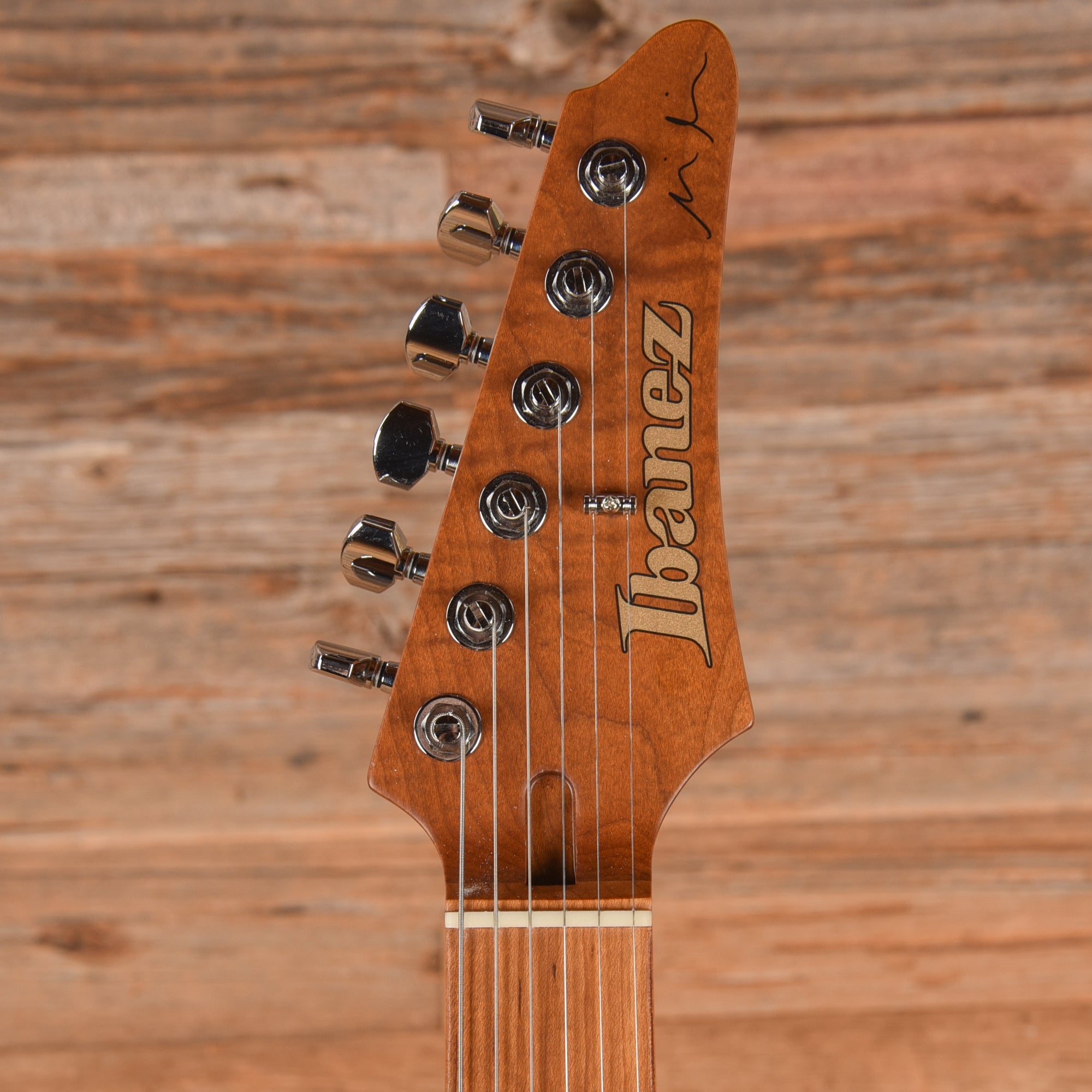 Ibanez MM1 Martin Miller Signature Transparent Aqua Blue 2023 Electric Guitars