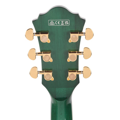 Ibanez AS93FMTMG AS Artcore Expressionist Electric Guitar Transparent Moss Green Electric Guitars / Semi-Hollow