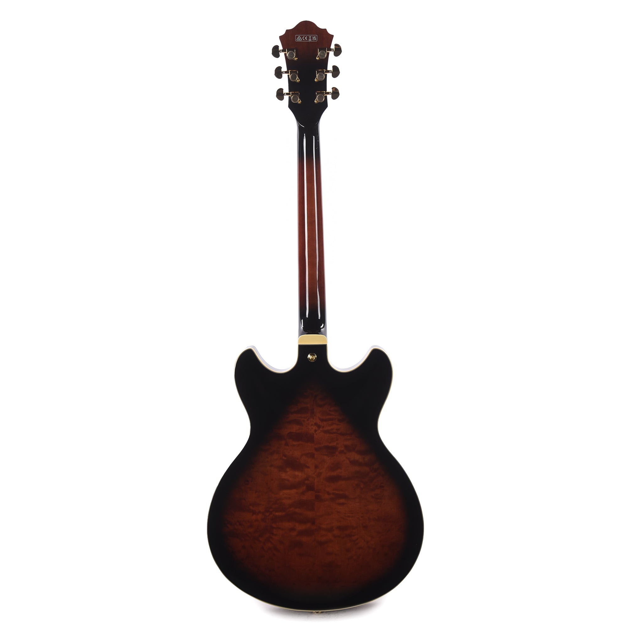Ibanez AS93QMSPDBS AS Artcore Expressionist Electric Guitar Dark Brown Sunburst Electric Guitars / Semi-Hollow
