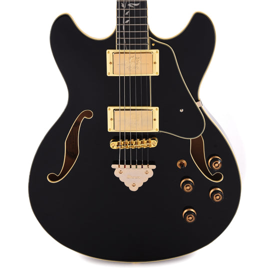 Ibanez AS93SPBK AS Artcore Expressionist Electric Guitar Black Electric Guitars / Semi-Hollow