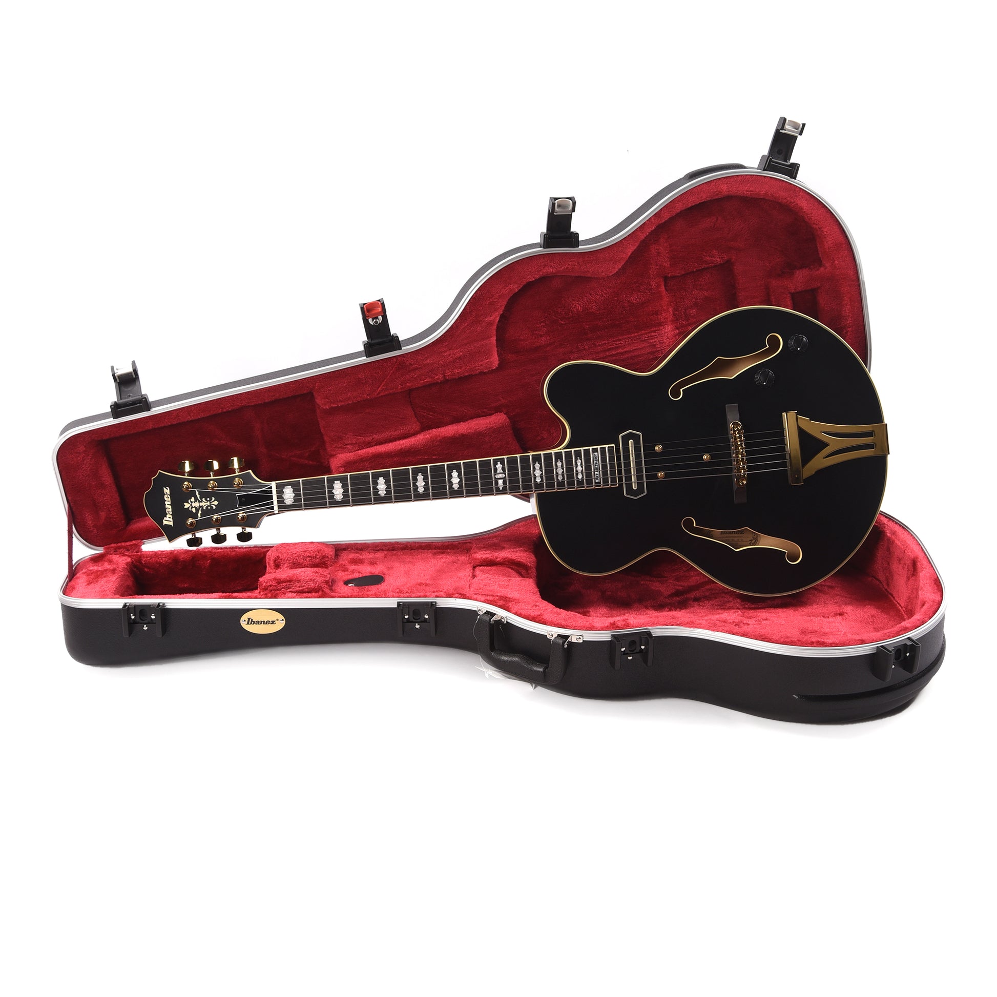 Ibanez PM3CBKL Pat Metheny Signature Electric Guitar Black Low Gloss Electric Guitars / Semi-Hollow