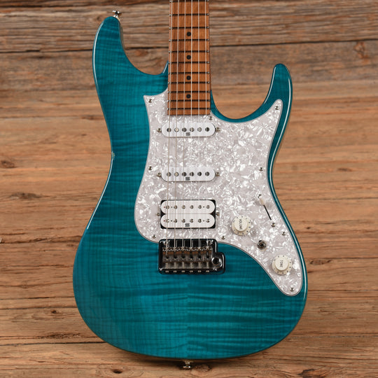 Ibanez AZ2204F Prestige Transparent Aqua Blue 2018 Electric Guitars / Solid Body