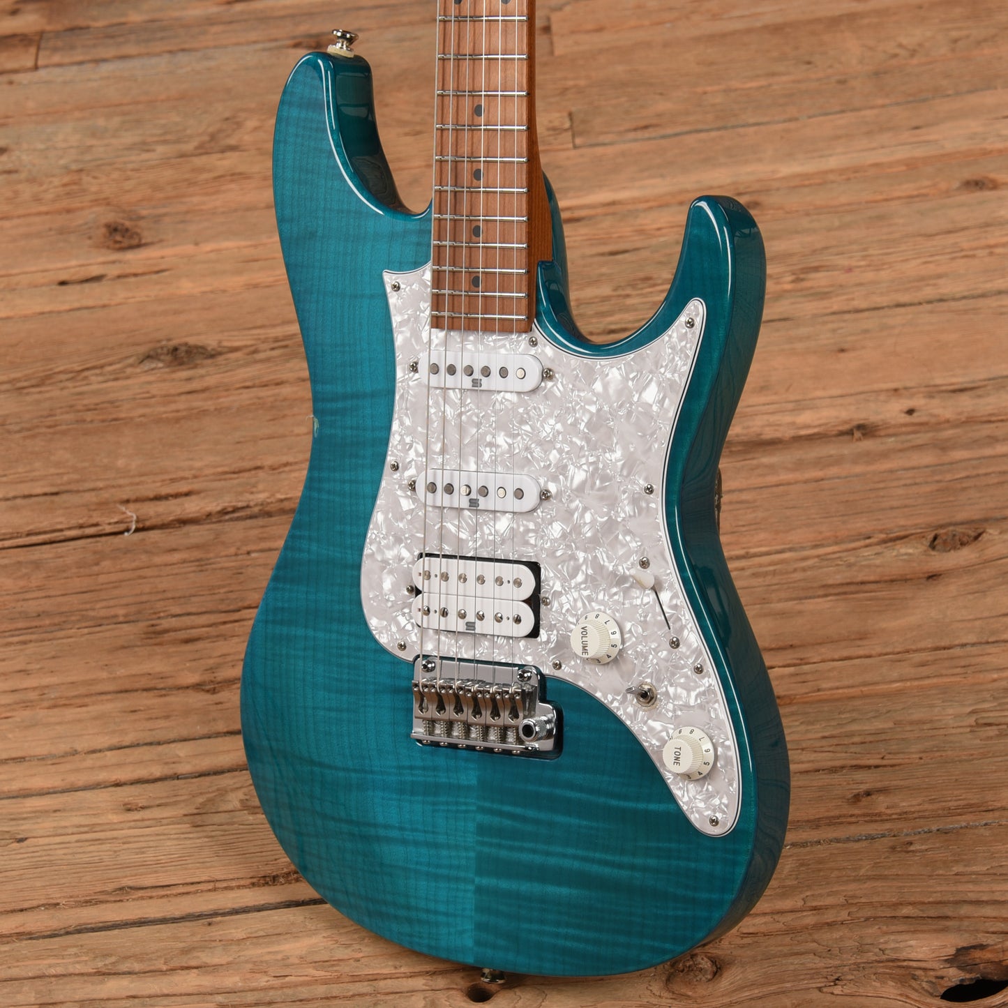 Ibanez AZ2204F Prestige Transparent Aqua Blue 2018 Electric Guitars / Solid Body