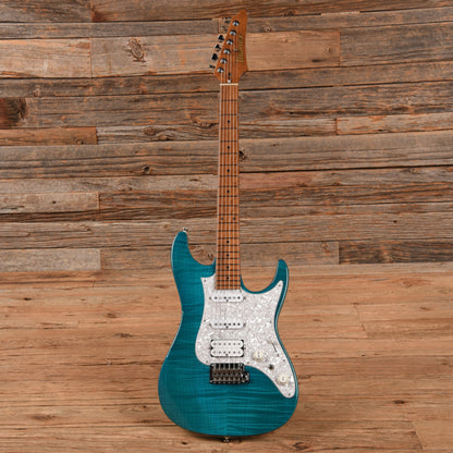 Ibanez AZ2204F Prestige Transparent Aqua Blue 2018 Electric Guitars / Solid Body