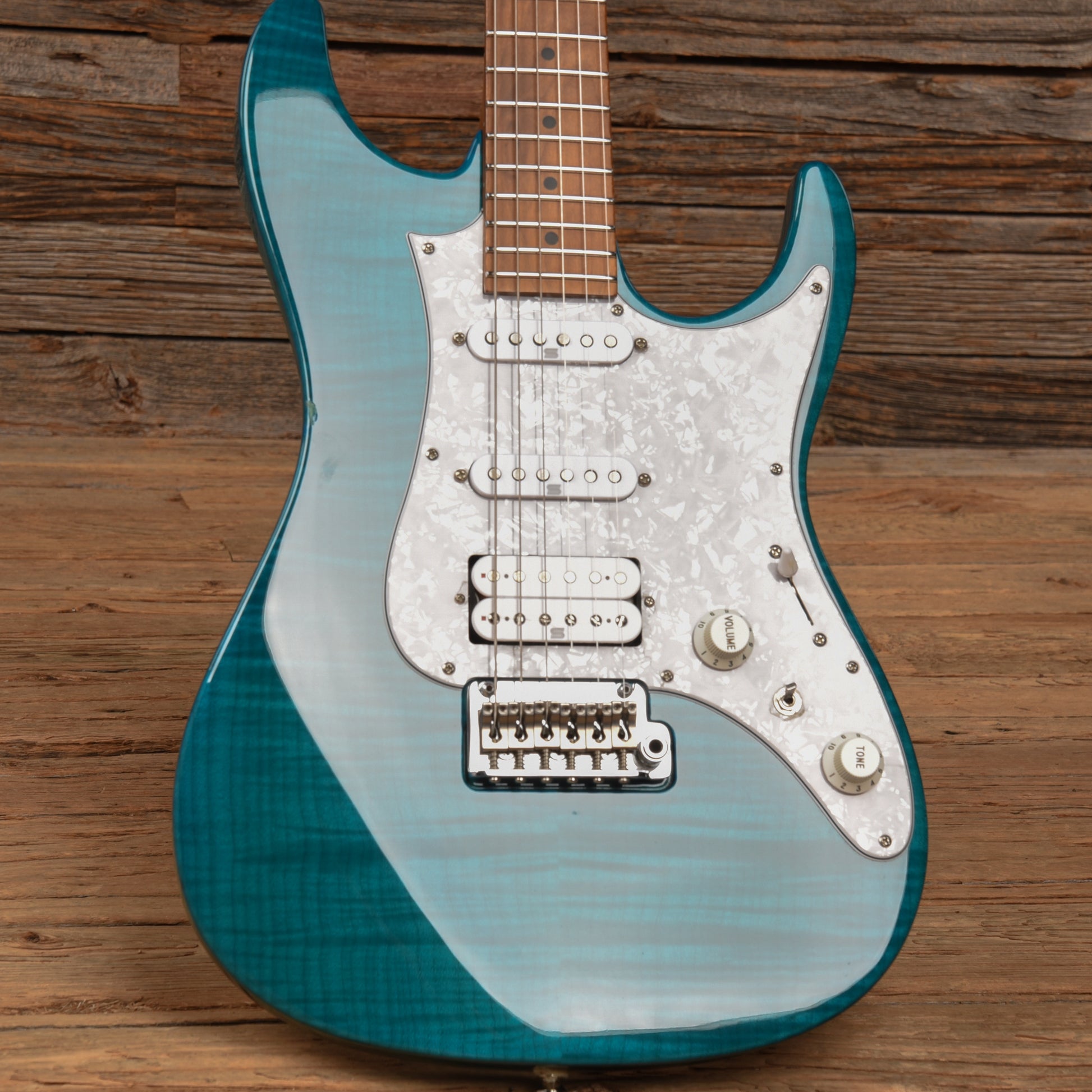 Ibanez AZ2204F Prestige Transparent Aqua Blue 2018 Electric Guitars / Solid Body