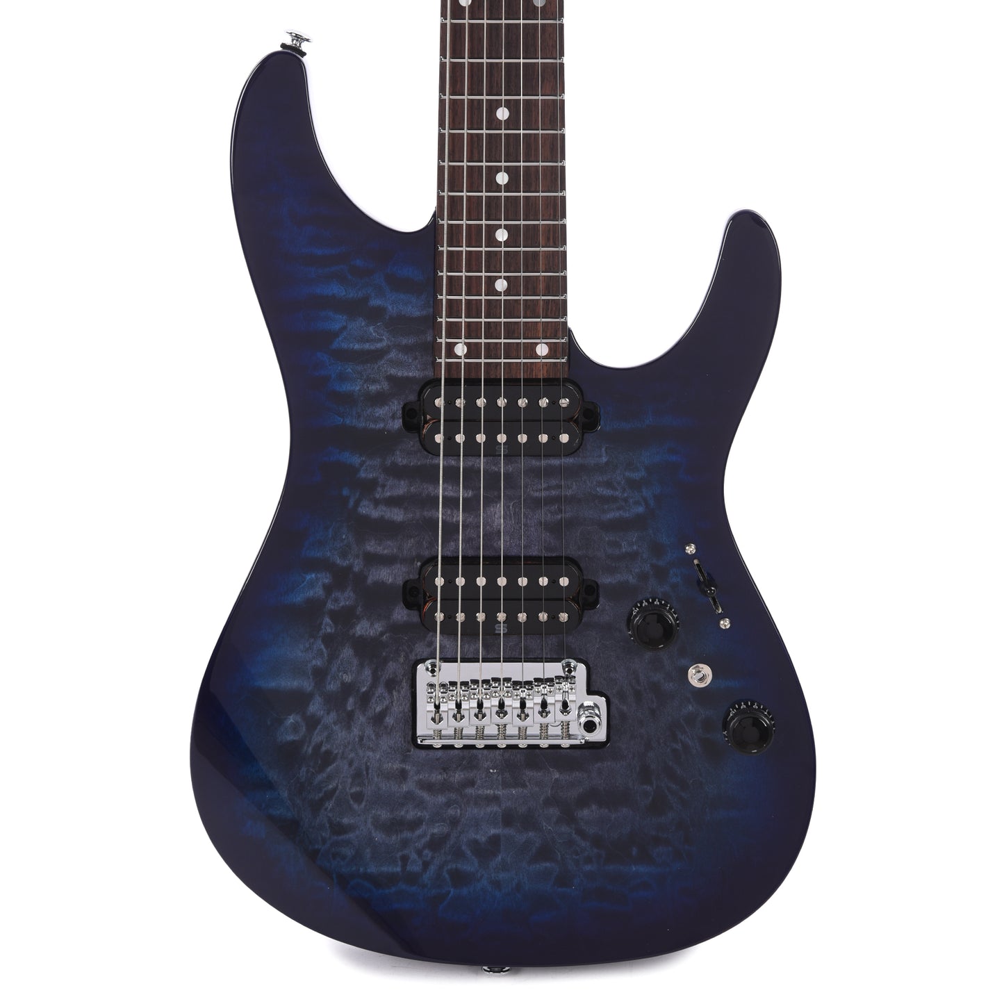 Ibanez AZ427P2QMTUB Premium 7-String Electric Guitar Twilight Blue Burst Electric Guitars / Solid Body
