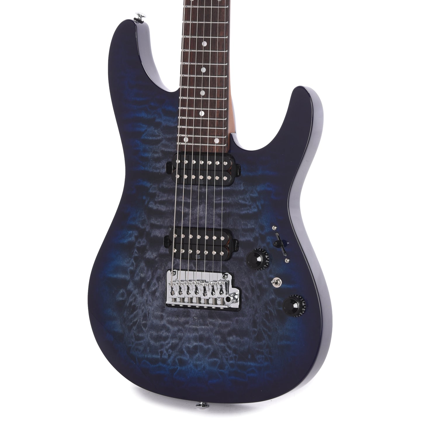 Ibanez AZ427P2QMTUB Premium 7-String Electric Guitar Twilight Blue Burst Electric Guitars / Solid Body