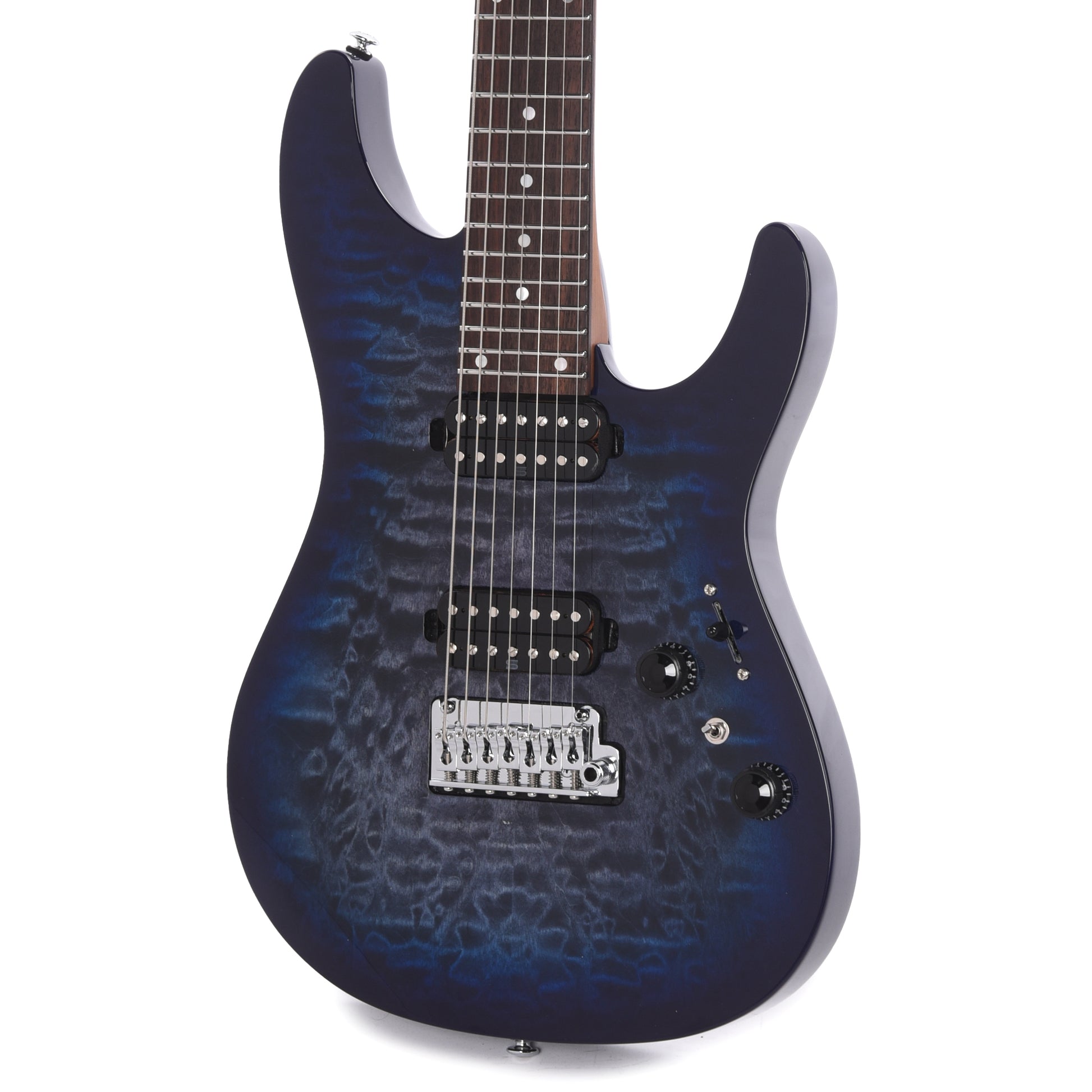 Ibanez AZ427P2QMTUB Premium 7-String Electric Guitar Twilight Blue Burst Electric Guitars / Solid Body