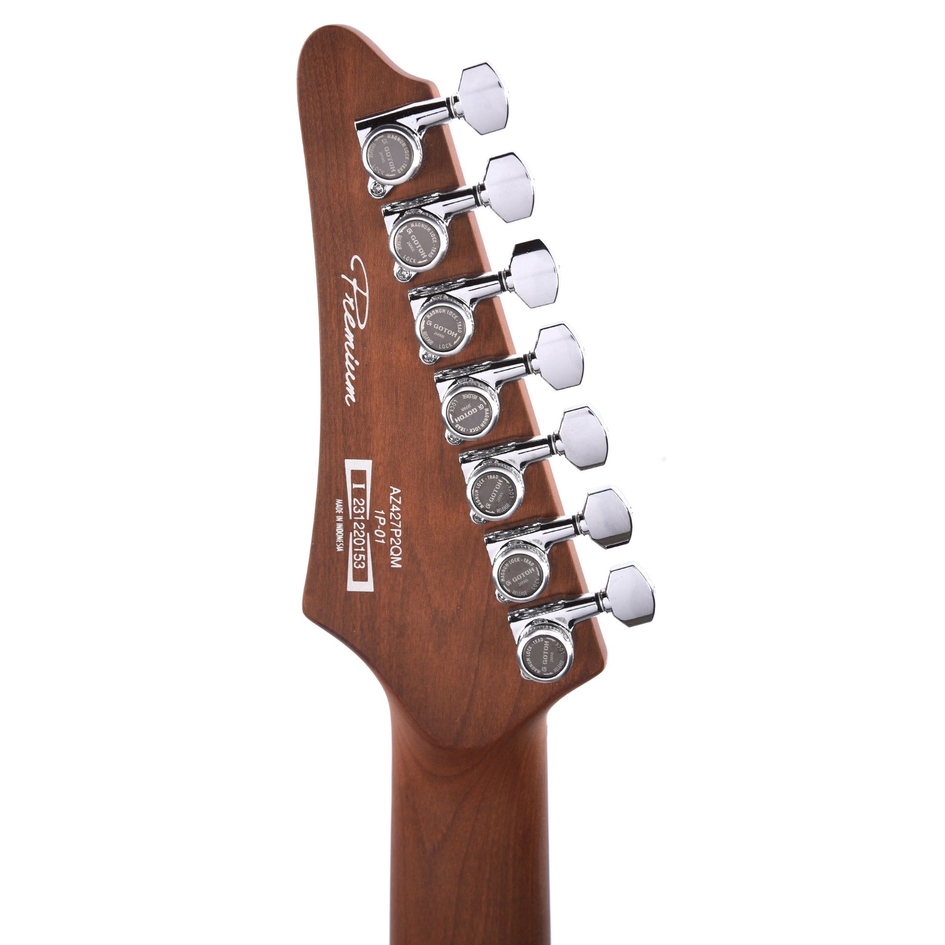 Ibanez AZ427P2QMTUB Premium 7-String Electric Guitar Twilight Blue Burst Electric Guitars / Solid Body