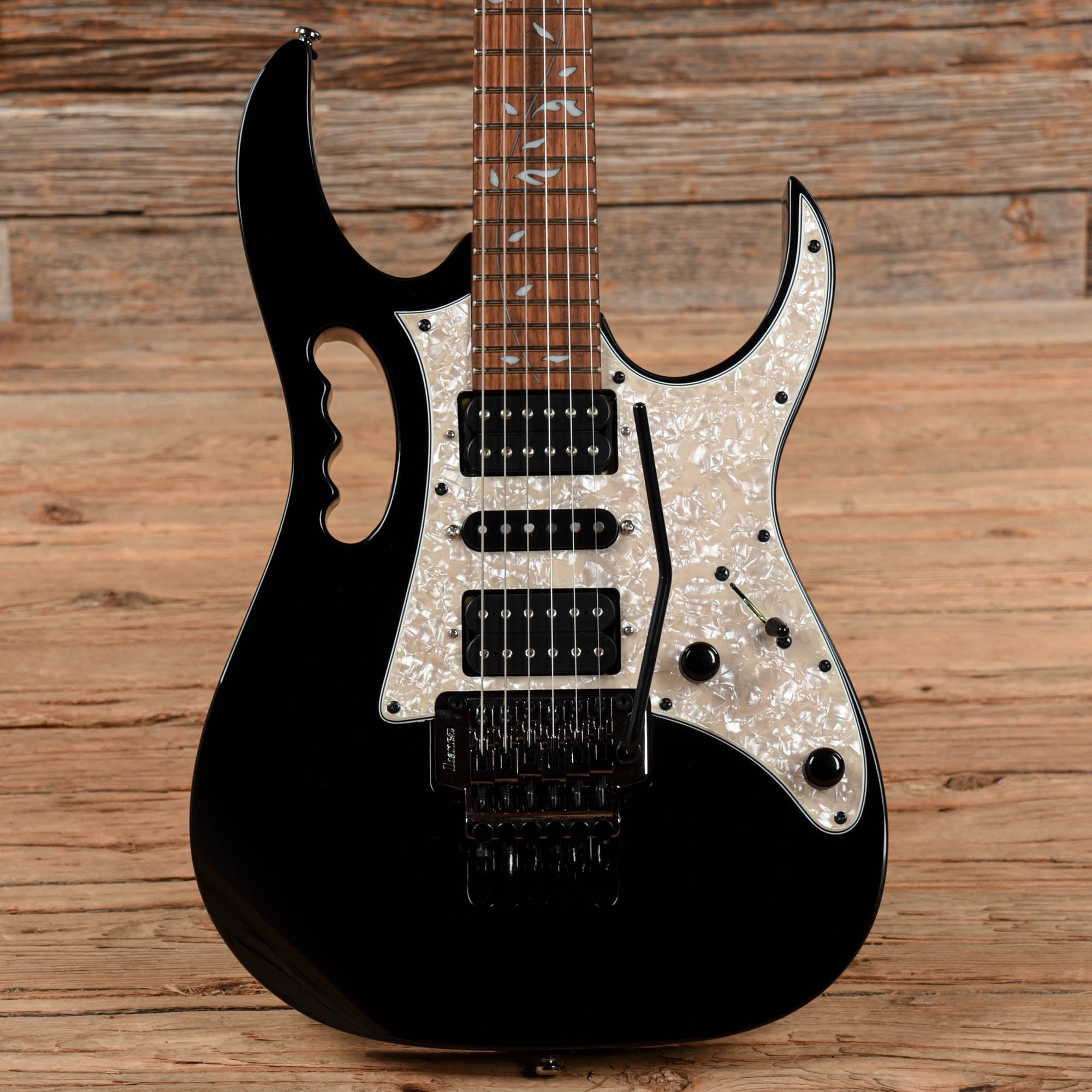 Ibanez Jem Jr Black Electric Guitars / Solid Body