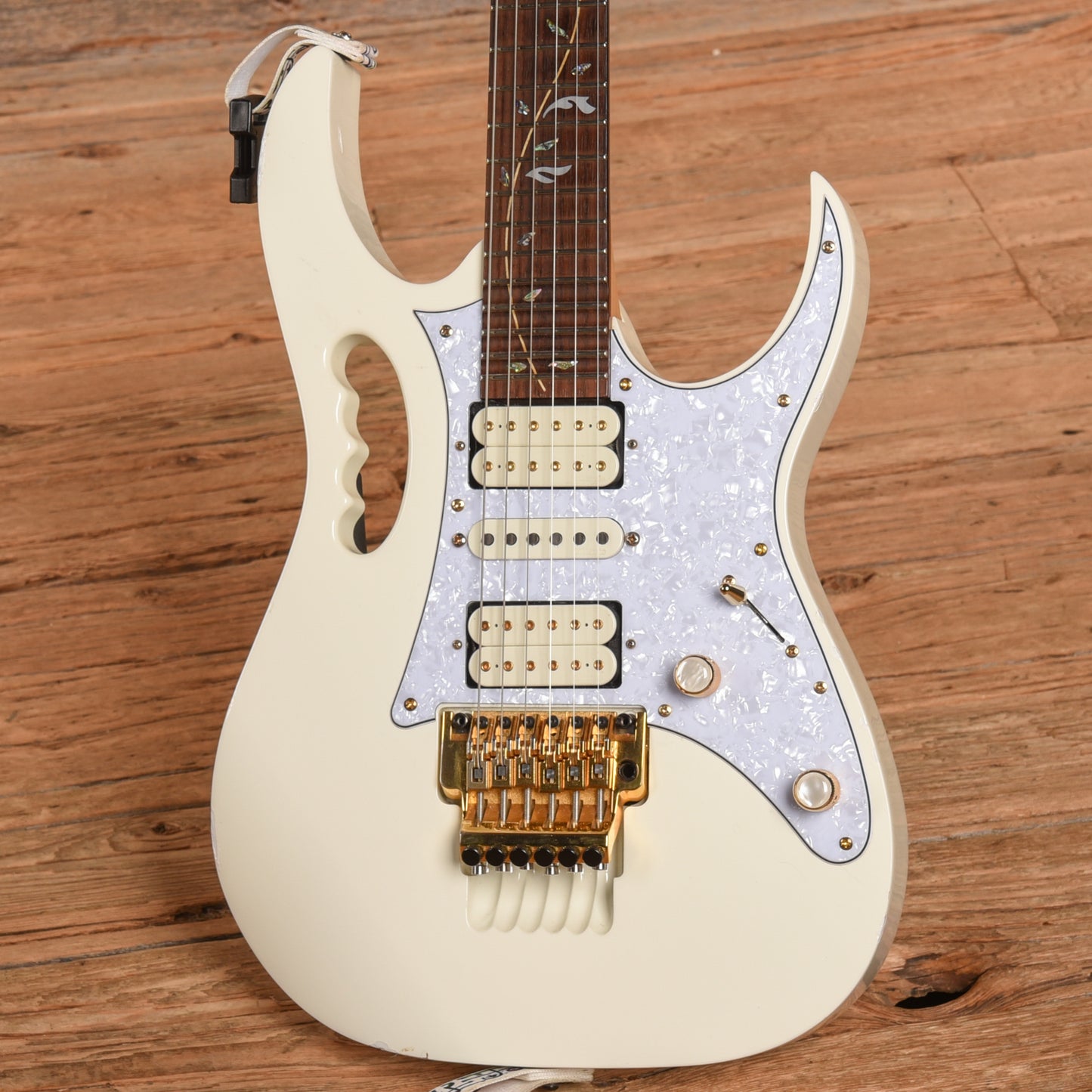 Ibanez JEM7V White 2010 Electric Guitars / Solid Body