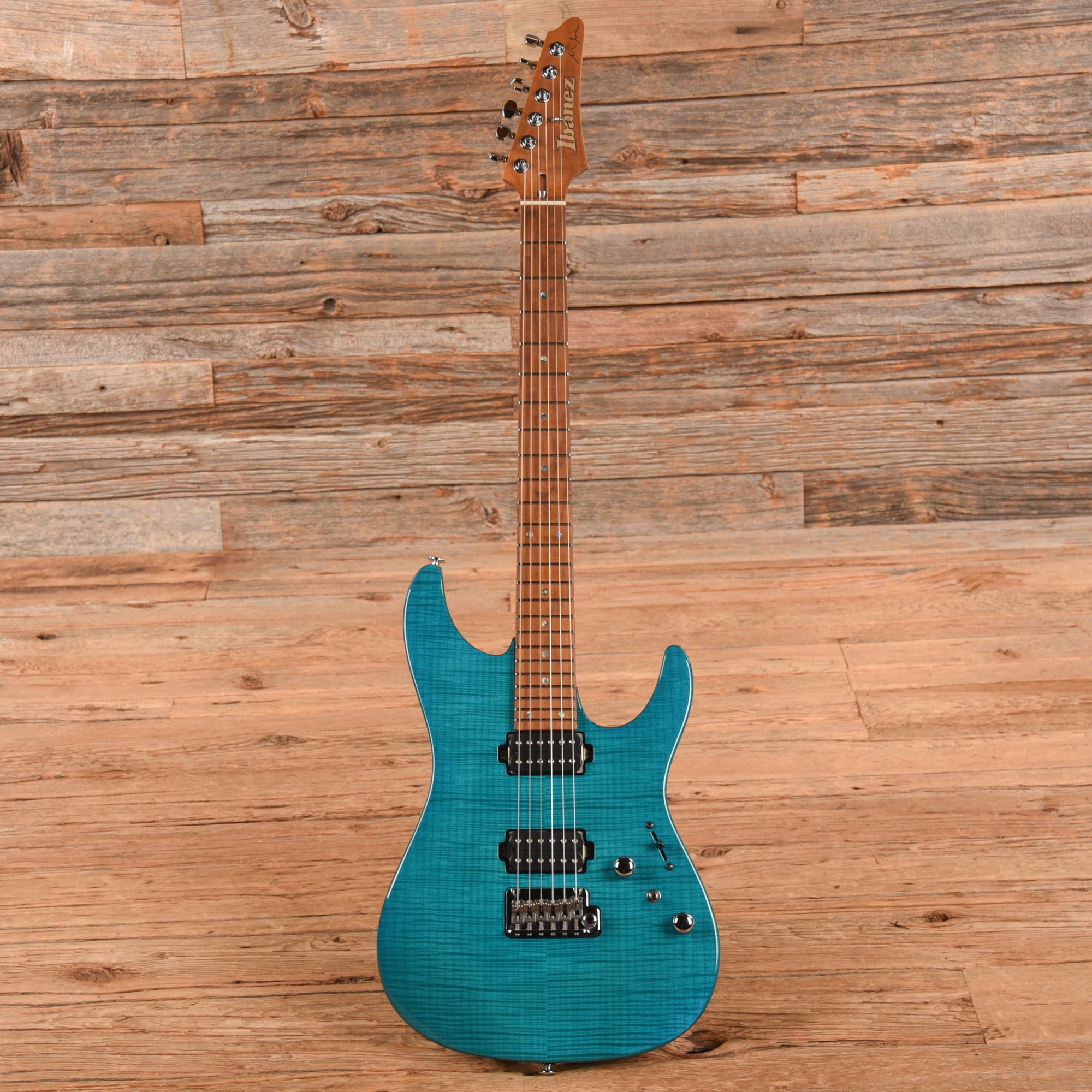 Ibanez MM1 Martin Miller Signature Transparent Aqua Blue 2020 Electric Guitars / Solid Body