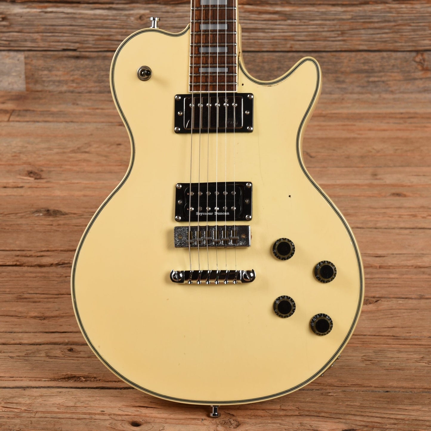 Ibanez PF200 White 1970s Electric Guitars / Solid Body