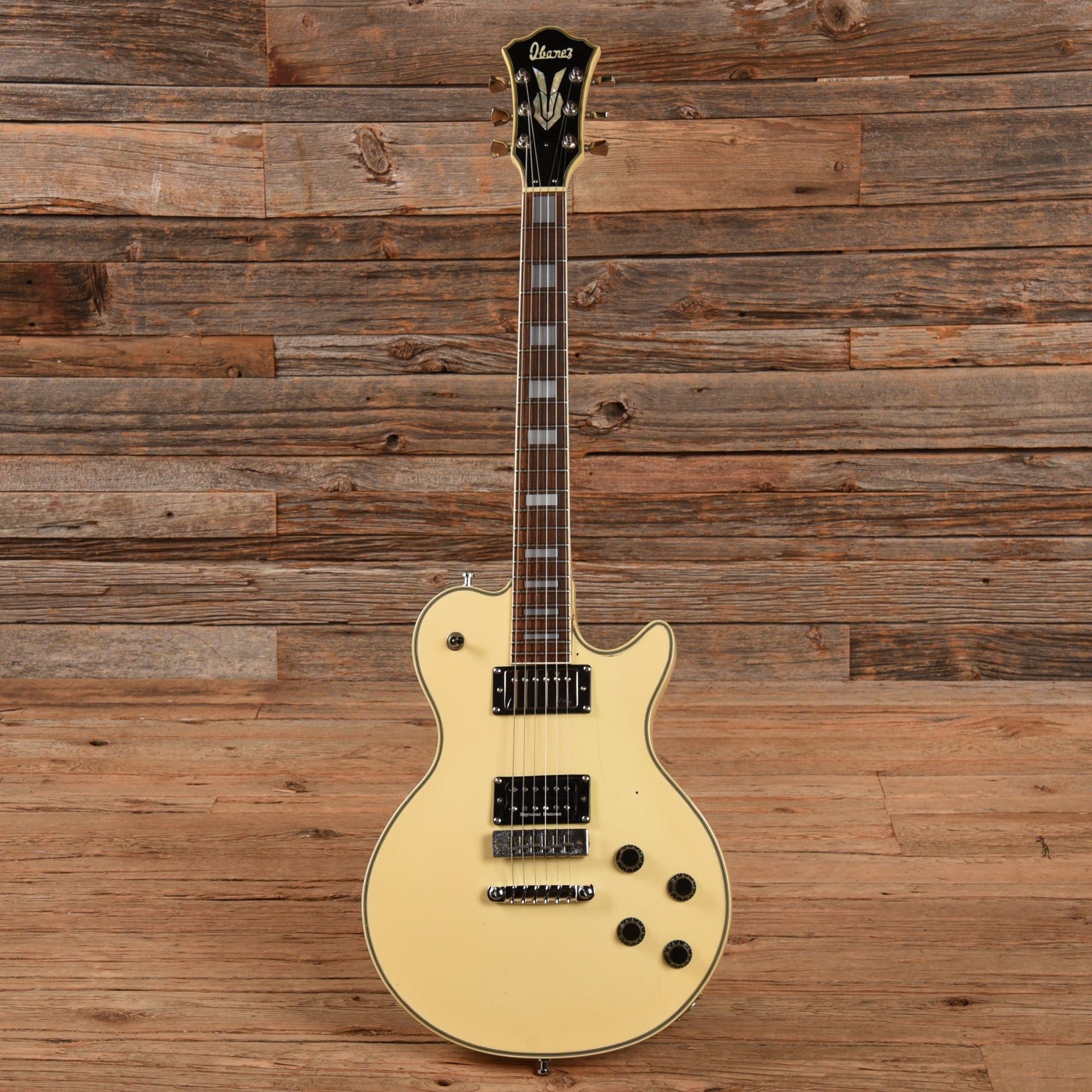 Ibanez PF200 White 1970s Electric Guitars / Solid Body