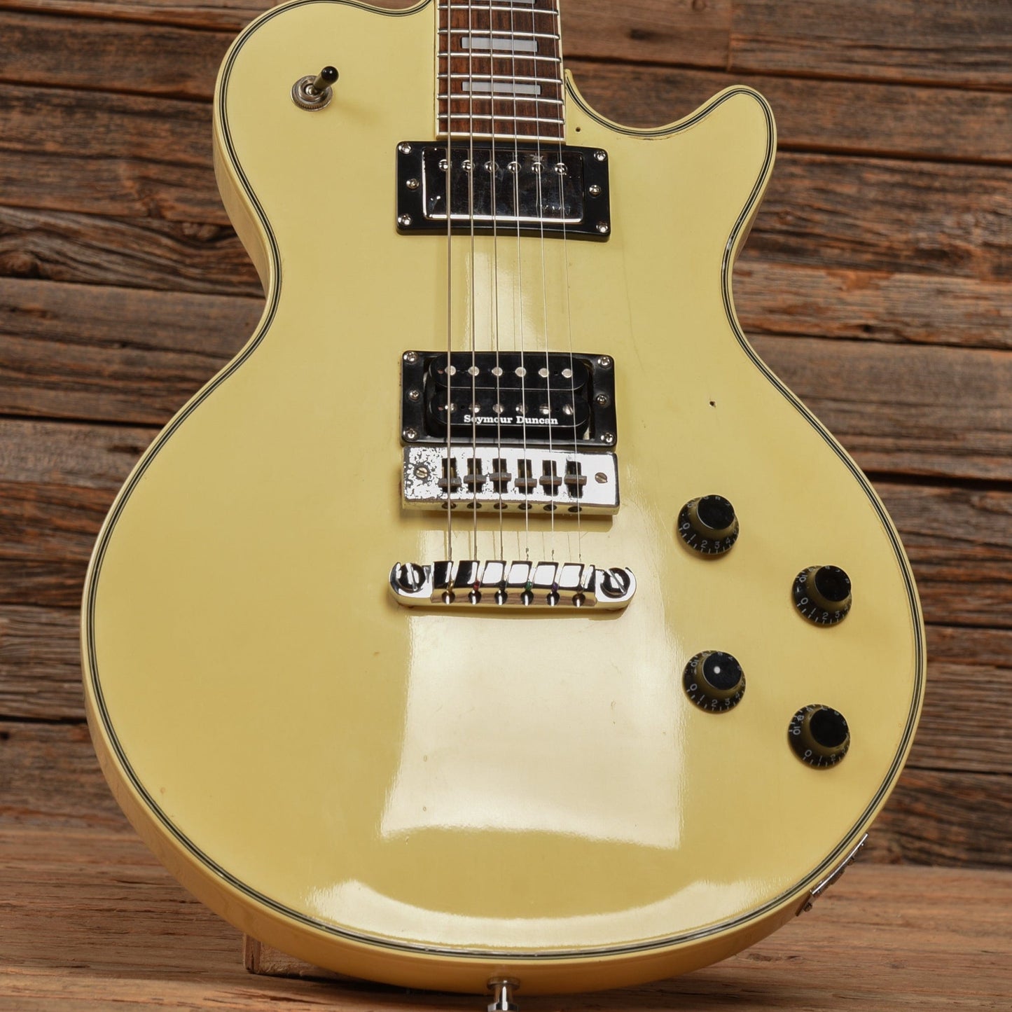 Ibanez PF200 White 1970s Electric Guitars / Solid Body