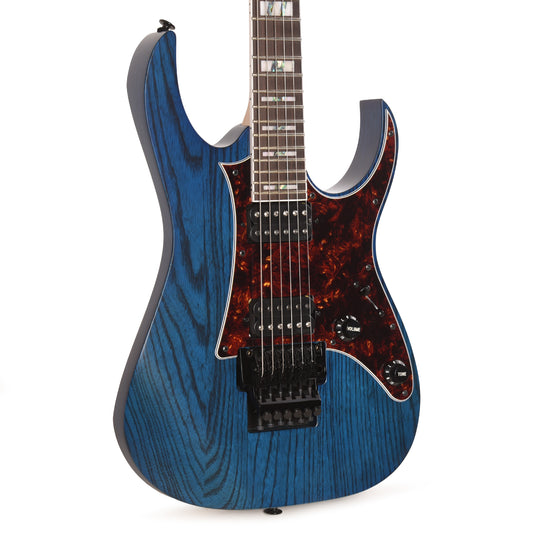 Ibanez RG653DXTDF RG Prestige Electric Guitar Transparent Deep Blue Flat w/ Hardshell Case Electric Guitars / Solid Body
