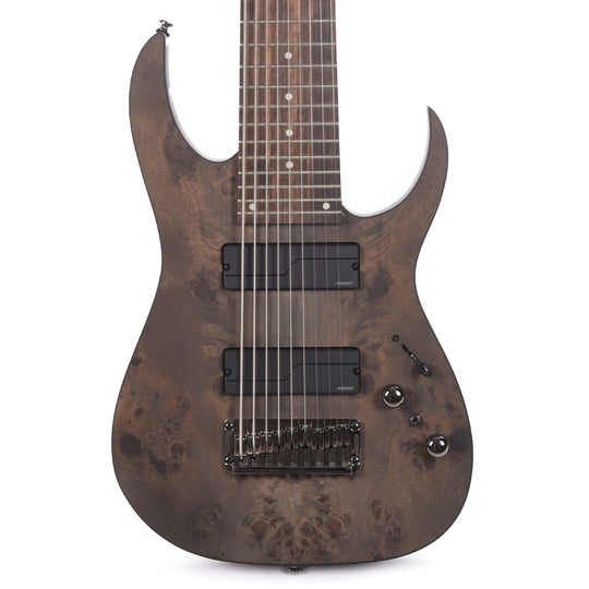 Ibanez RG9PBTGF Axe Design Lab 9-String Electric Guitar Transparent Gray Flat Electric Guitars / Solid Body