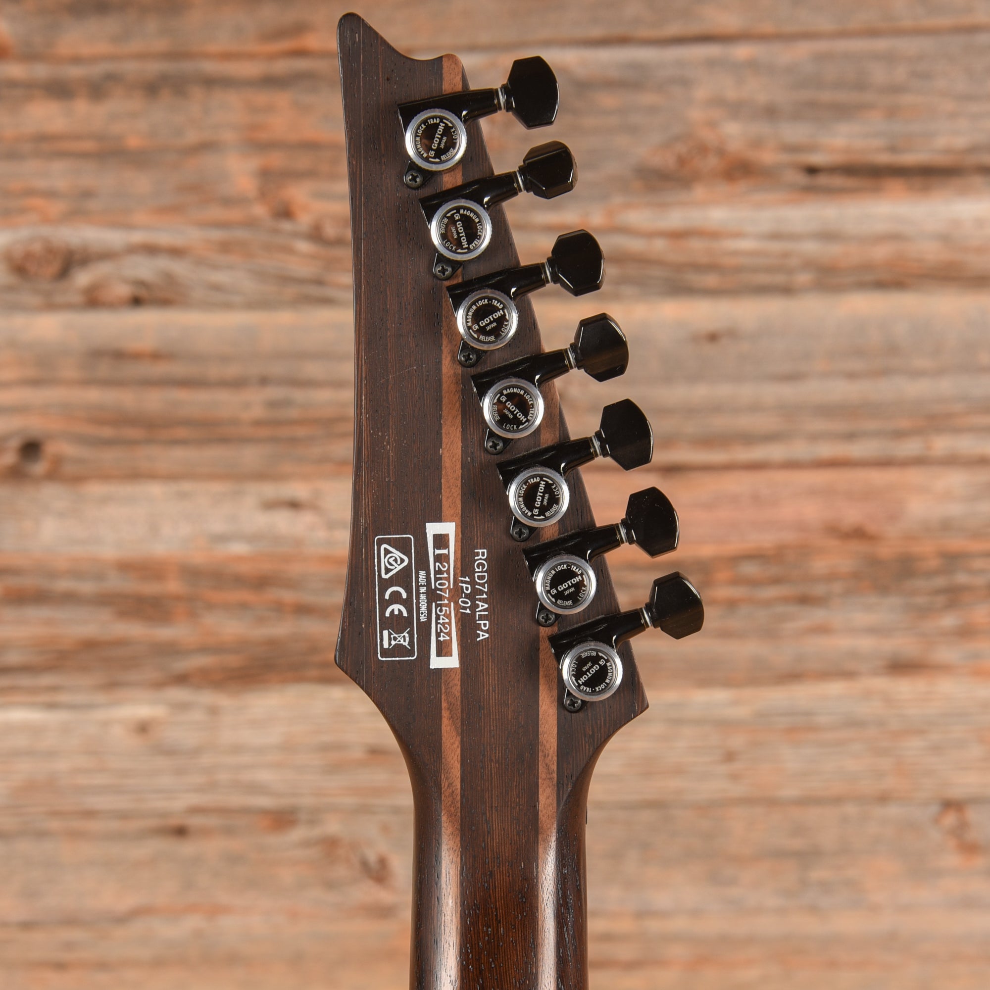 Ibanez RGD71ALPA Axion Label Charcoal Burst Black Stained Flat 2021 Electric Guitars / Solid Body