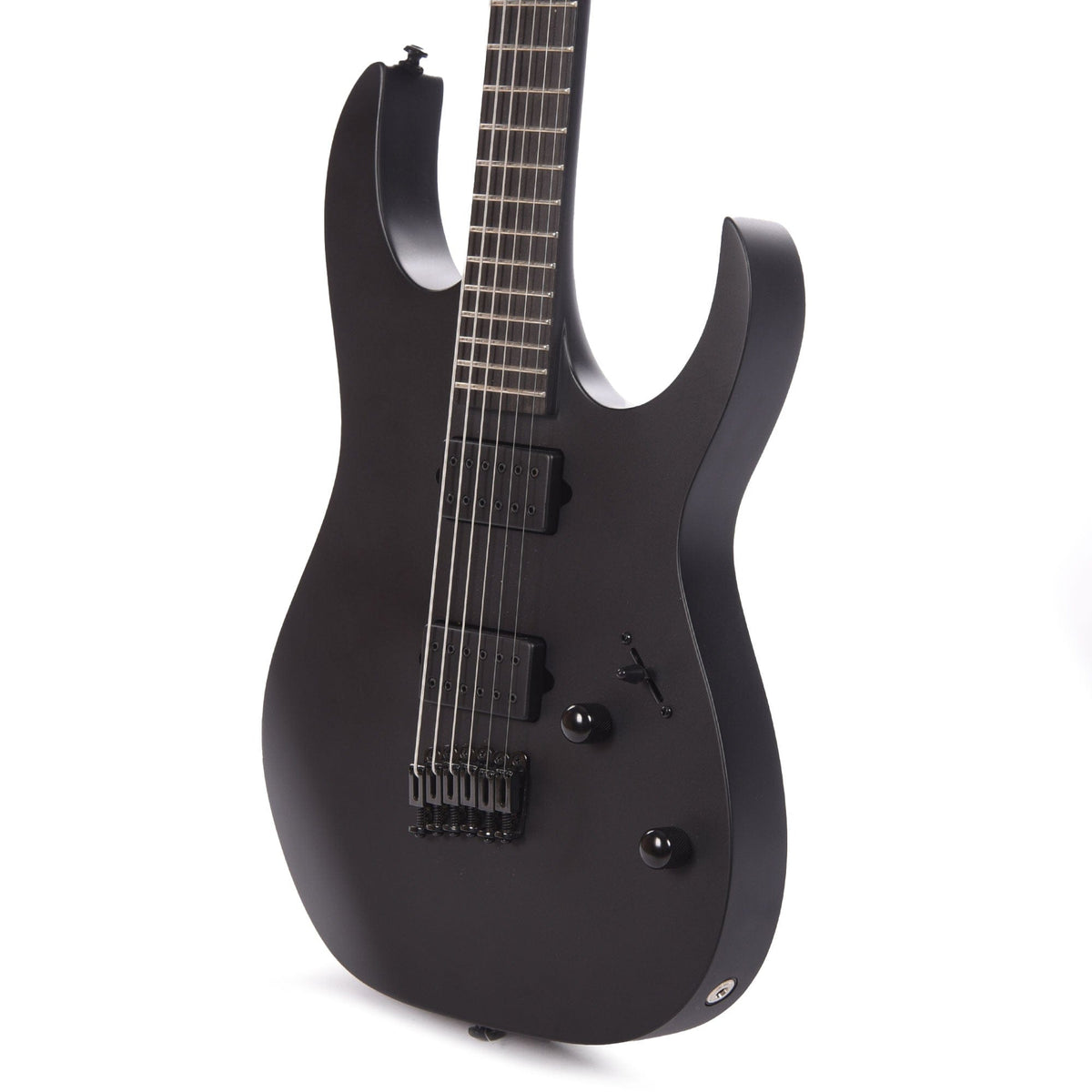 Ibanez RGRTBB21BKF RG Iron Label Baritone Black Flat – Chicago Music ...