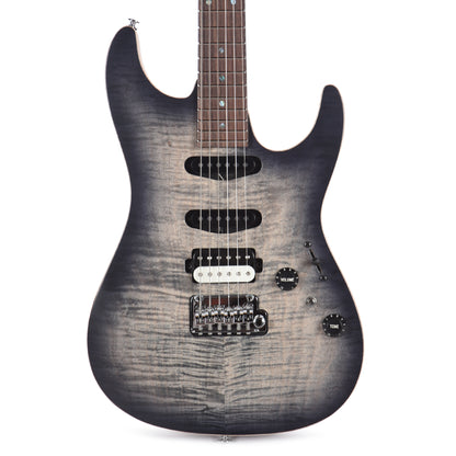 Ibanez TQM2CUF Tom Quayle Signature Electric Guitar Charcol Black Burst Flat Electric Guitars / Solid Body