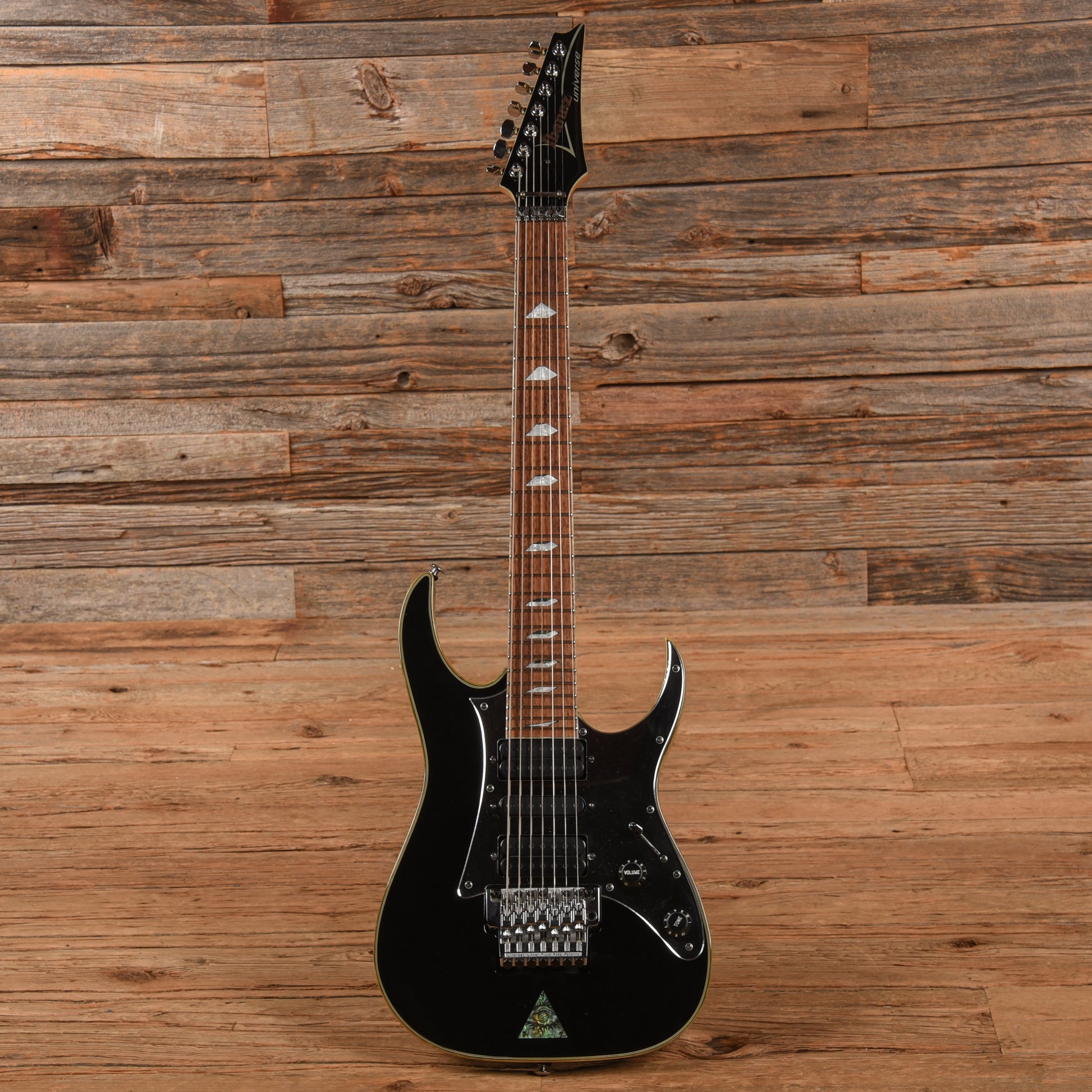 Ibanez Universe UV777P Black Electric Guitars / Solid Body