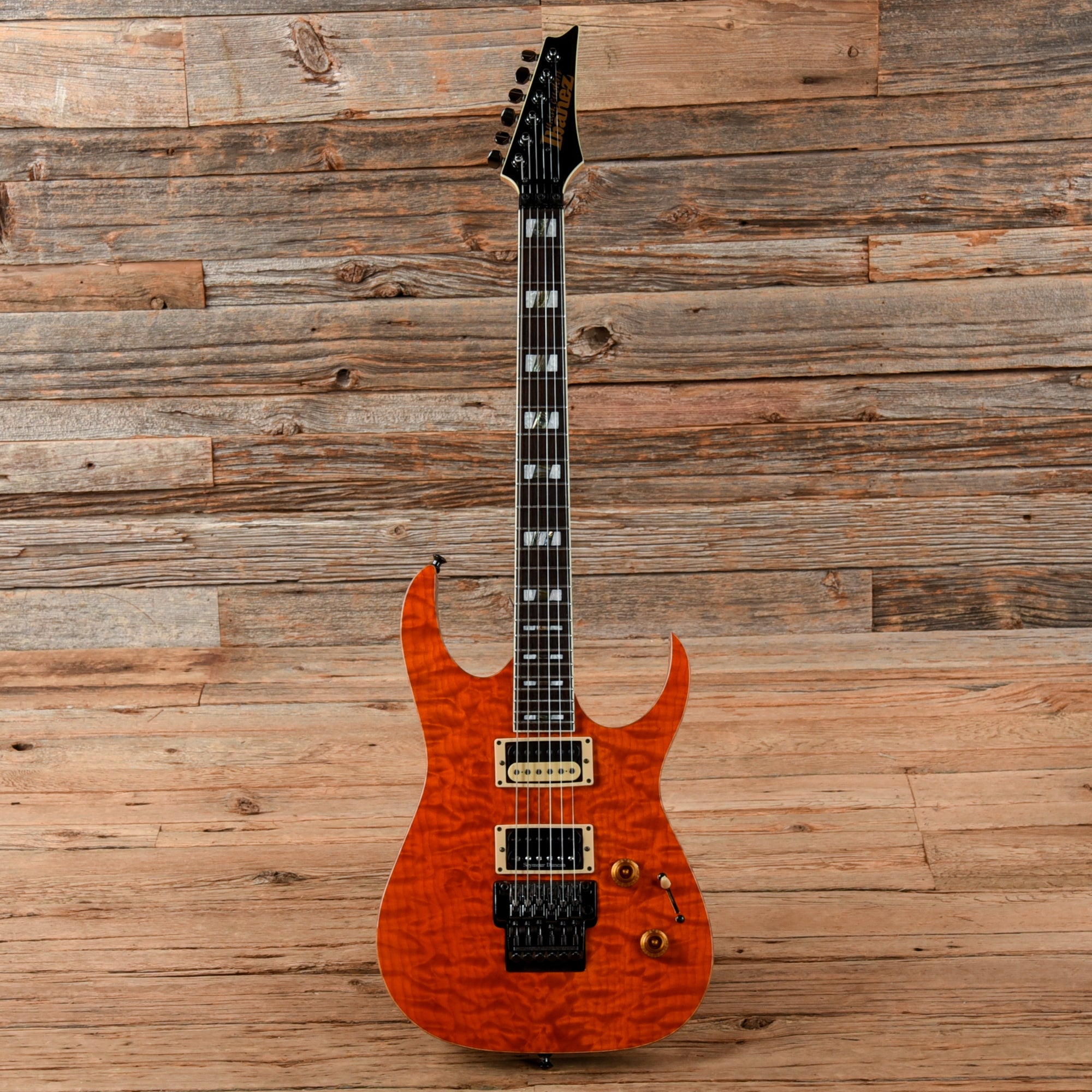 Ibanez USA Custom RG1200 Transparent Orange Electric Guitars / Solid Body