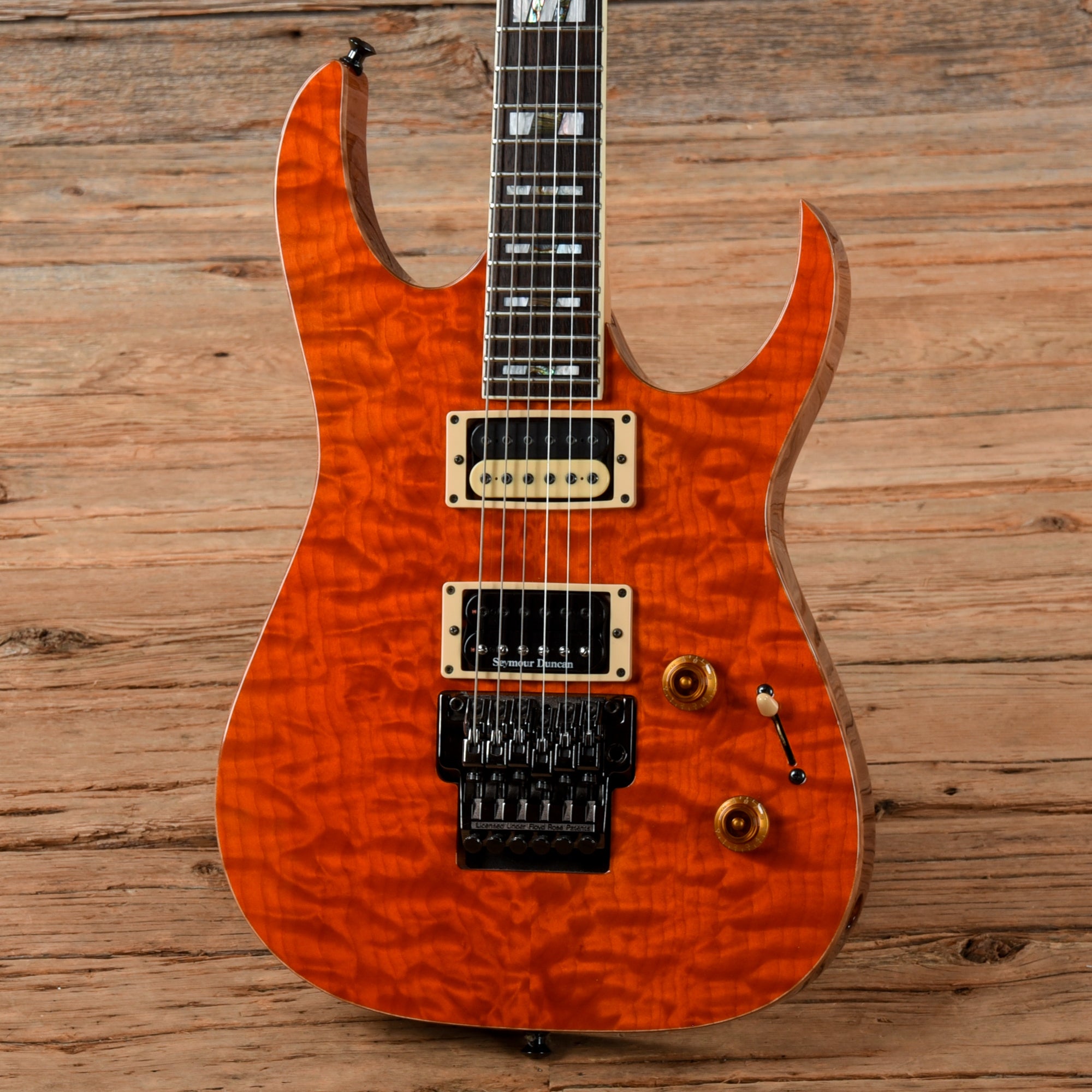 Ibanez USA Custom RG1200 Transparent Orange Electric Guitars / Solid Body