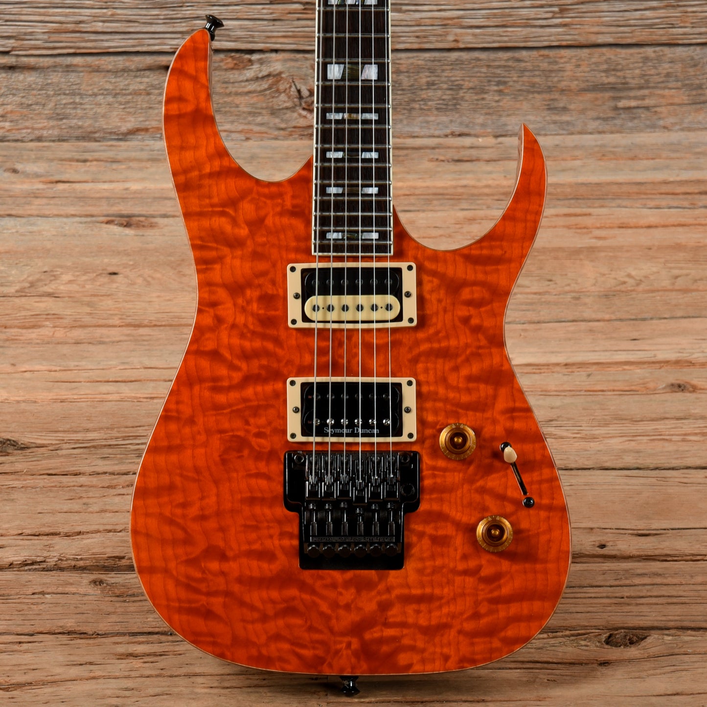 Ibanez USA Custom RG1200 Transparent Orange Electric Guitars / Solid Body