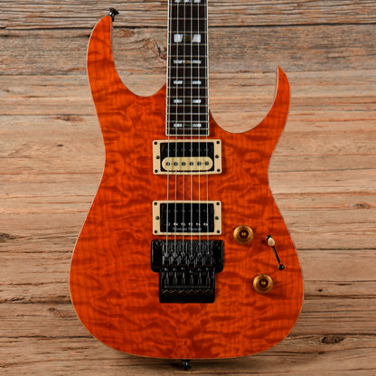 Ibanez USA Custom RG1200 Transparent Orange Electric Guitars / Solid Body
