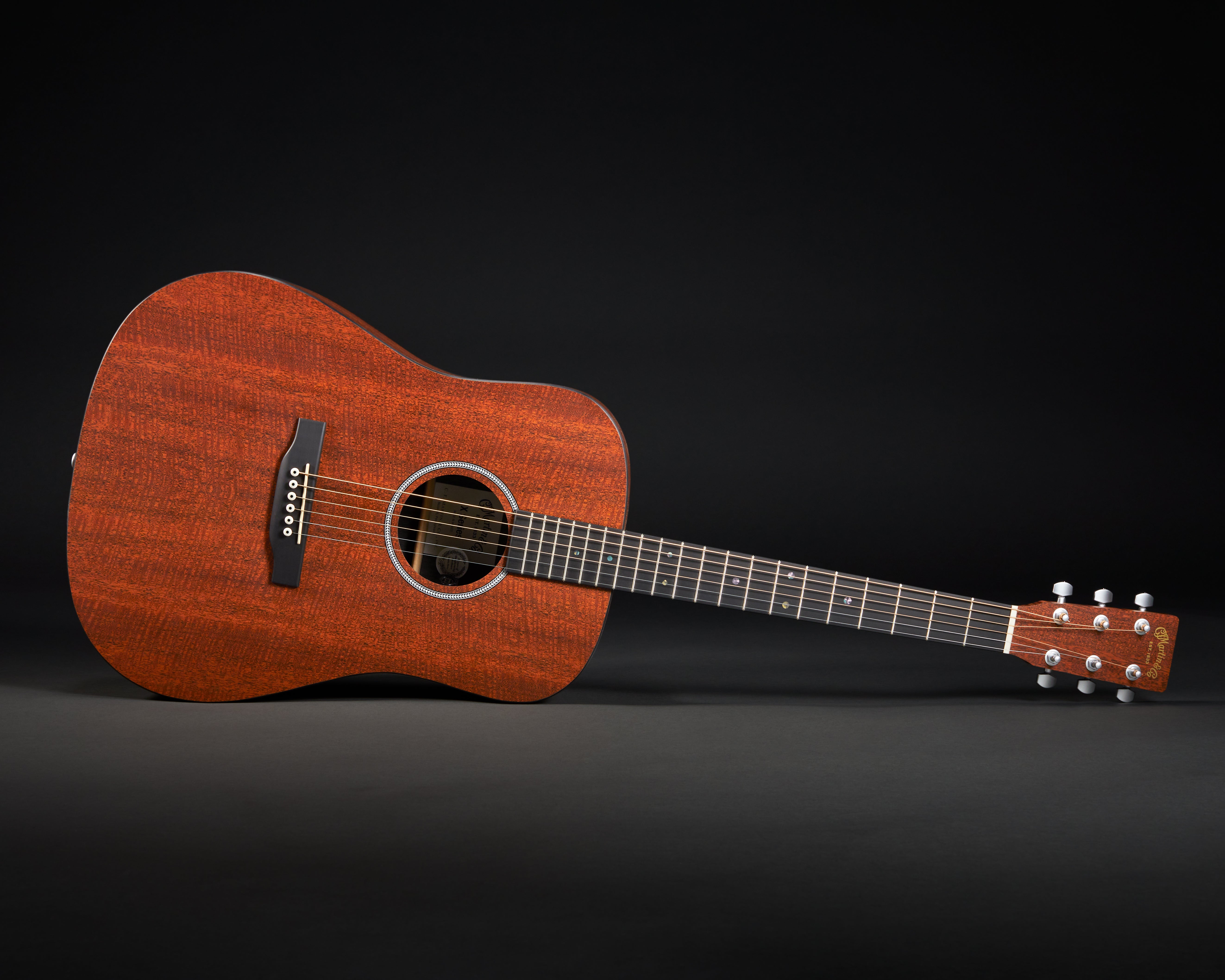 Martin D-X1E Figured Mahogany Pattern HPL Natural