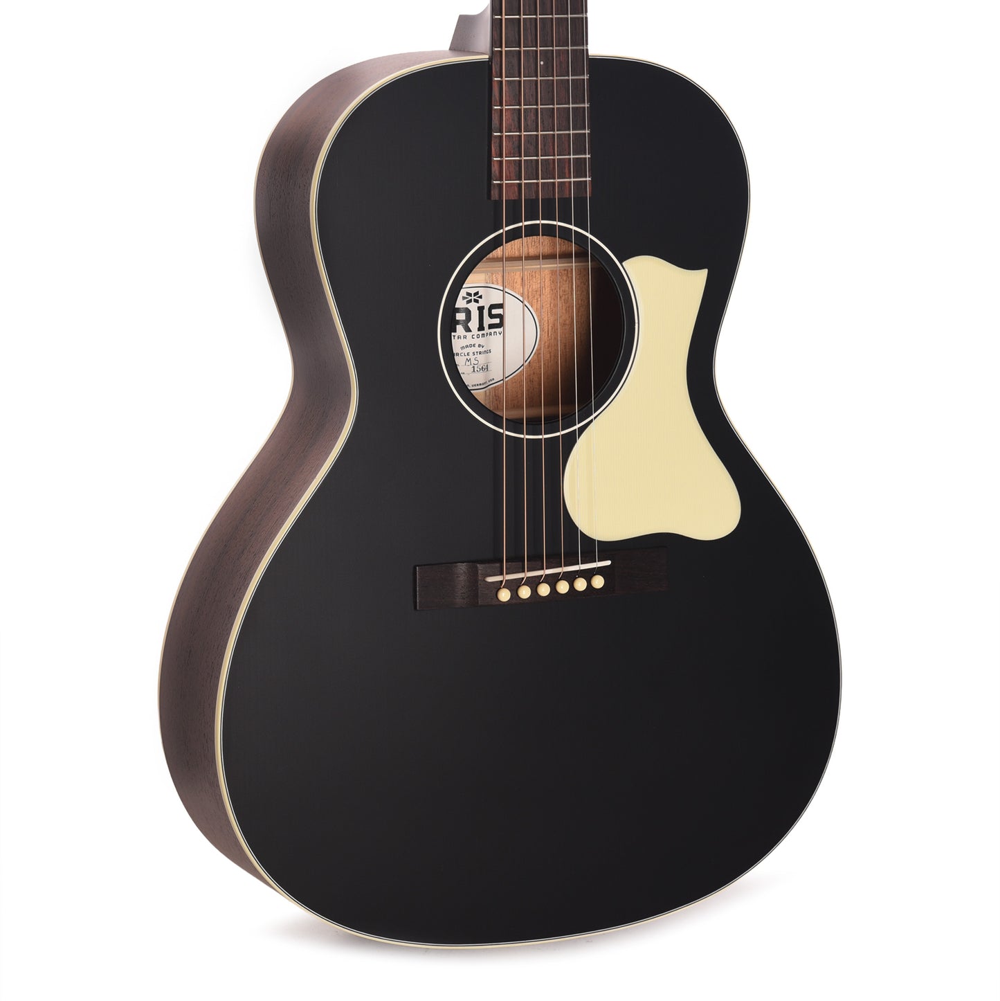 Iris MS-00 Sitka/Mahogany Black Top w/Ivoroid Pickguard Acoustic Guitars / Concert