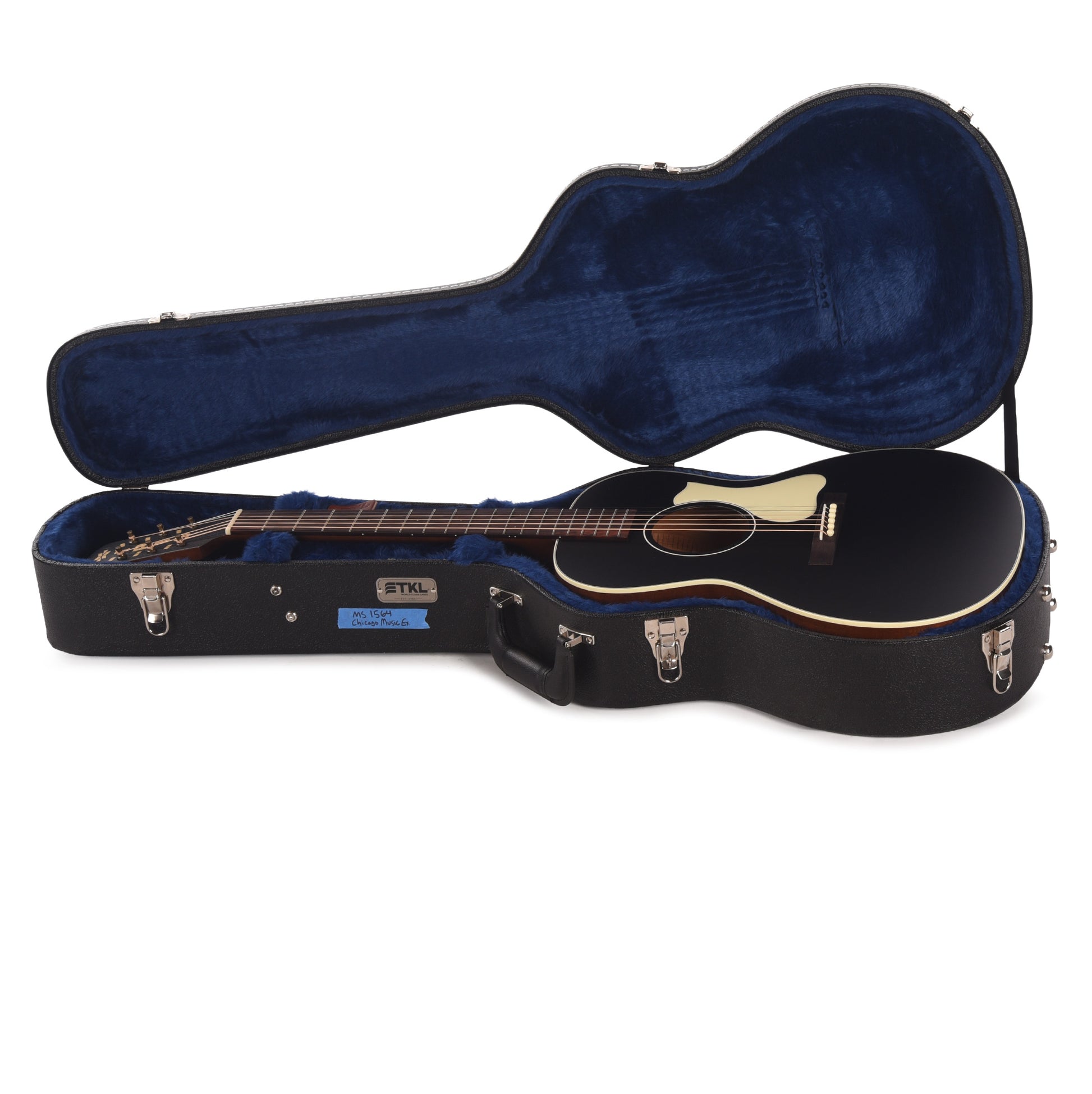 Iris MS-00 Sitka/Mahogany Black Top w/Ivoroid Pickguard Acoustic Guitars / Concert