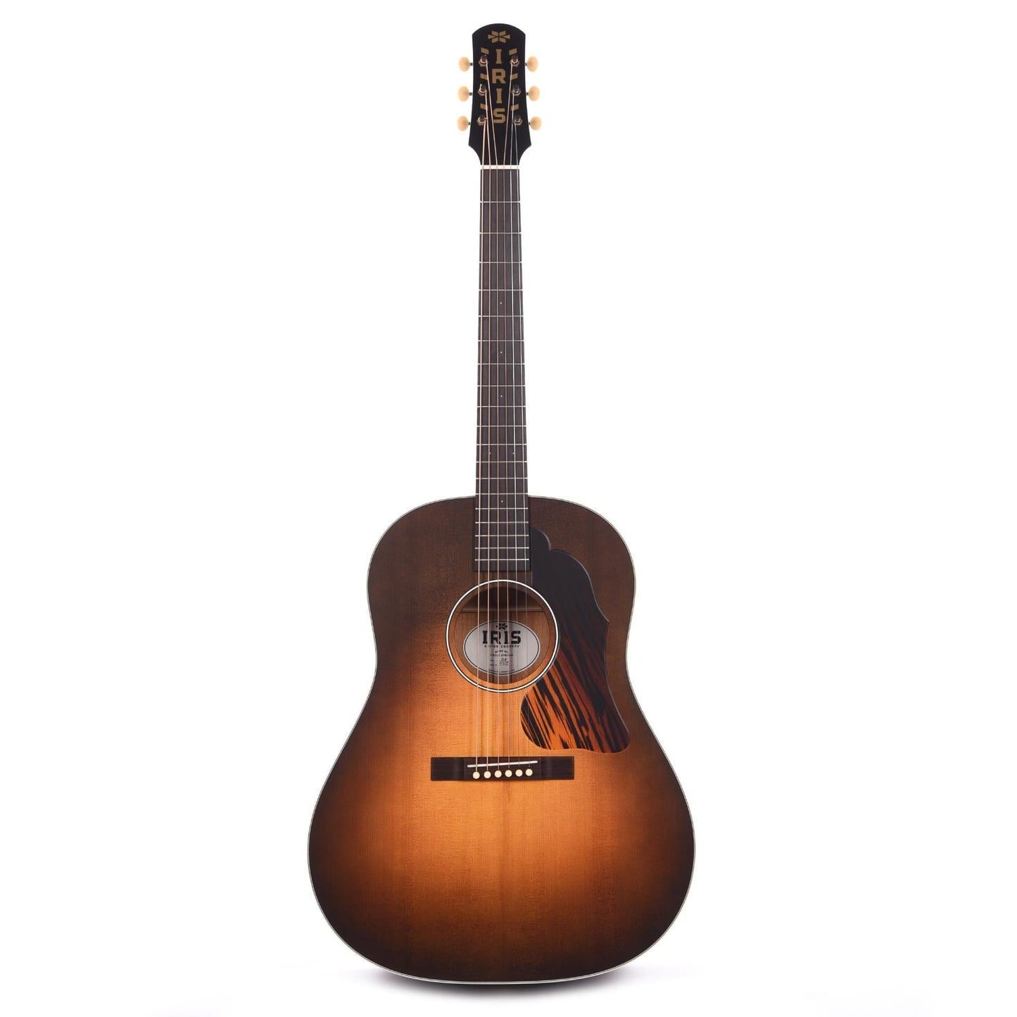 Iris DF Adirondack/Mahogany Tobacco Burst Satin w/Firestripe Pickguard Acoustic Guitars / Dreadnought