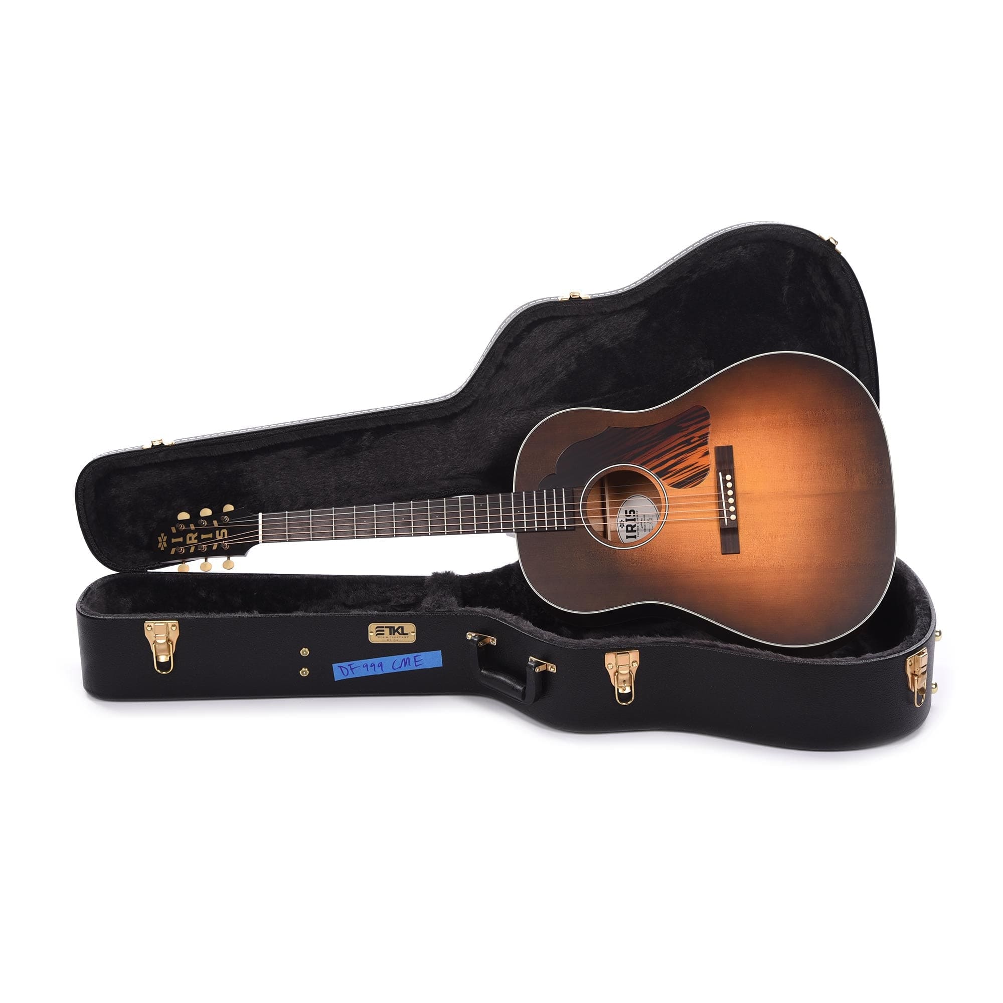 Iris DF Adirondack/Mahogany Tobacco Burst Satin w/Firestripe Pickguard Acoustic Guitars / Dreadnought