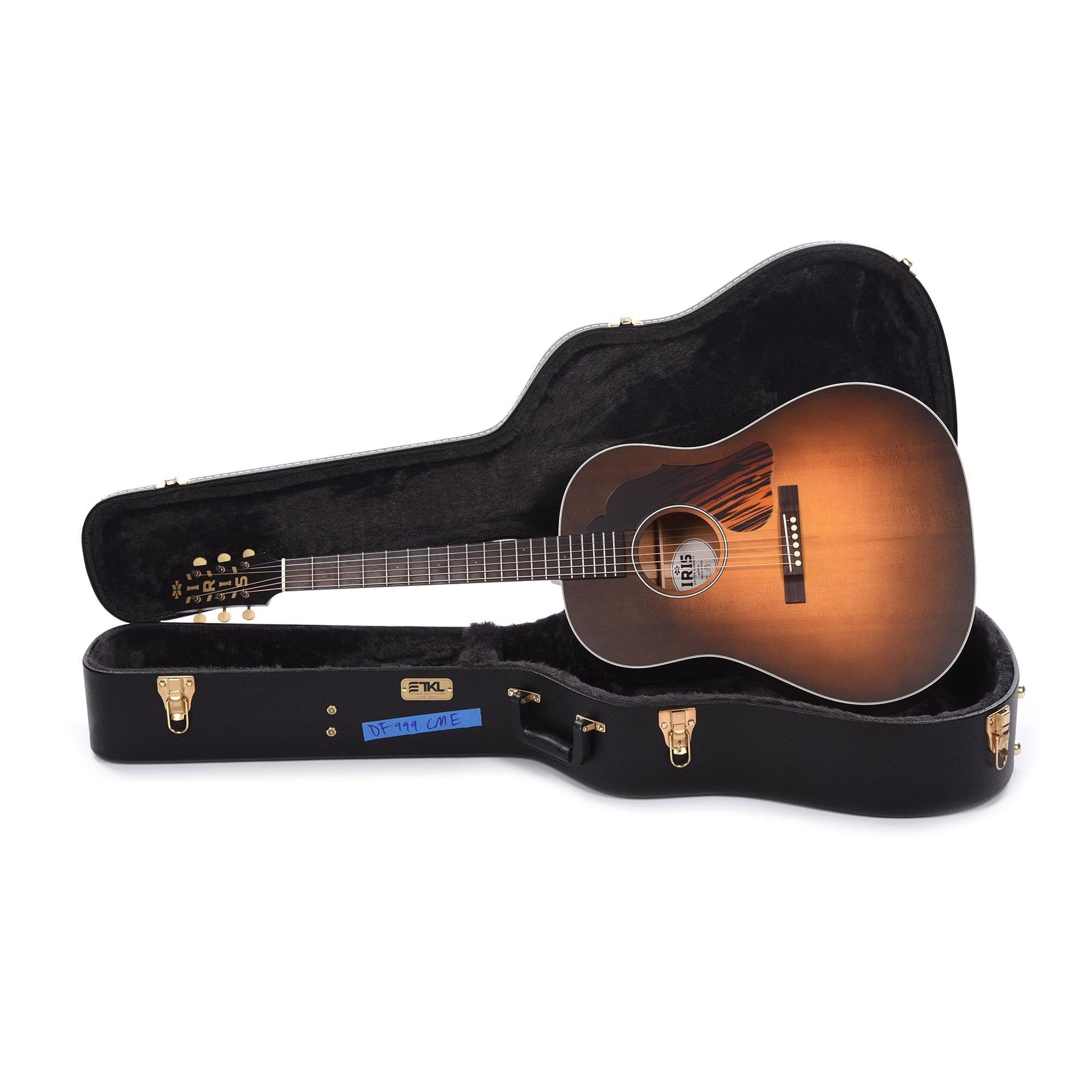 Iris DF Adirondack/Mahogany Tobacco Burst Satin w/Firestripe Pickguard Acoustic Guitars / Dreadnought