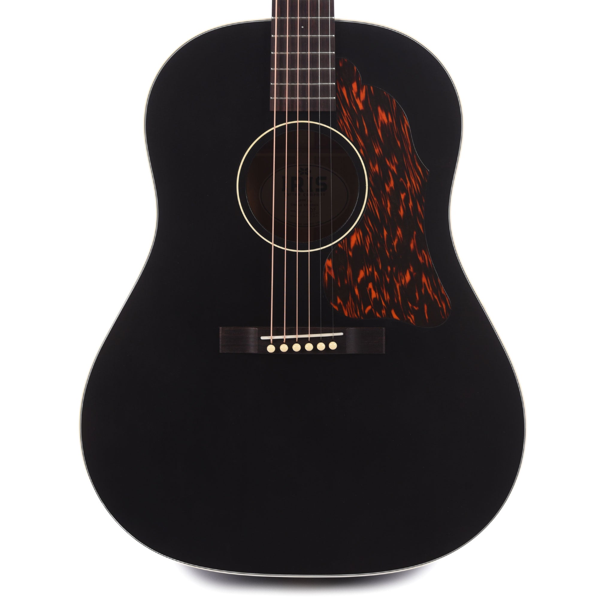 Iris DF Sitka/Mahogany Black Satin w/Firestripe Pickguard Acoustic Guitars / Dreadnought