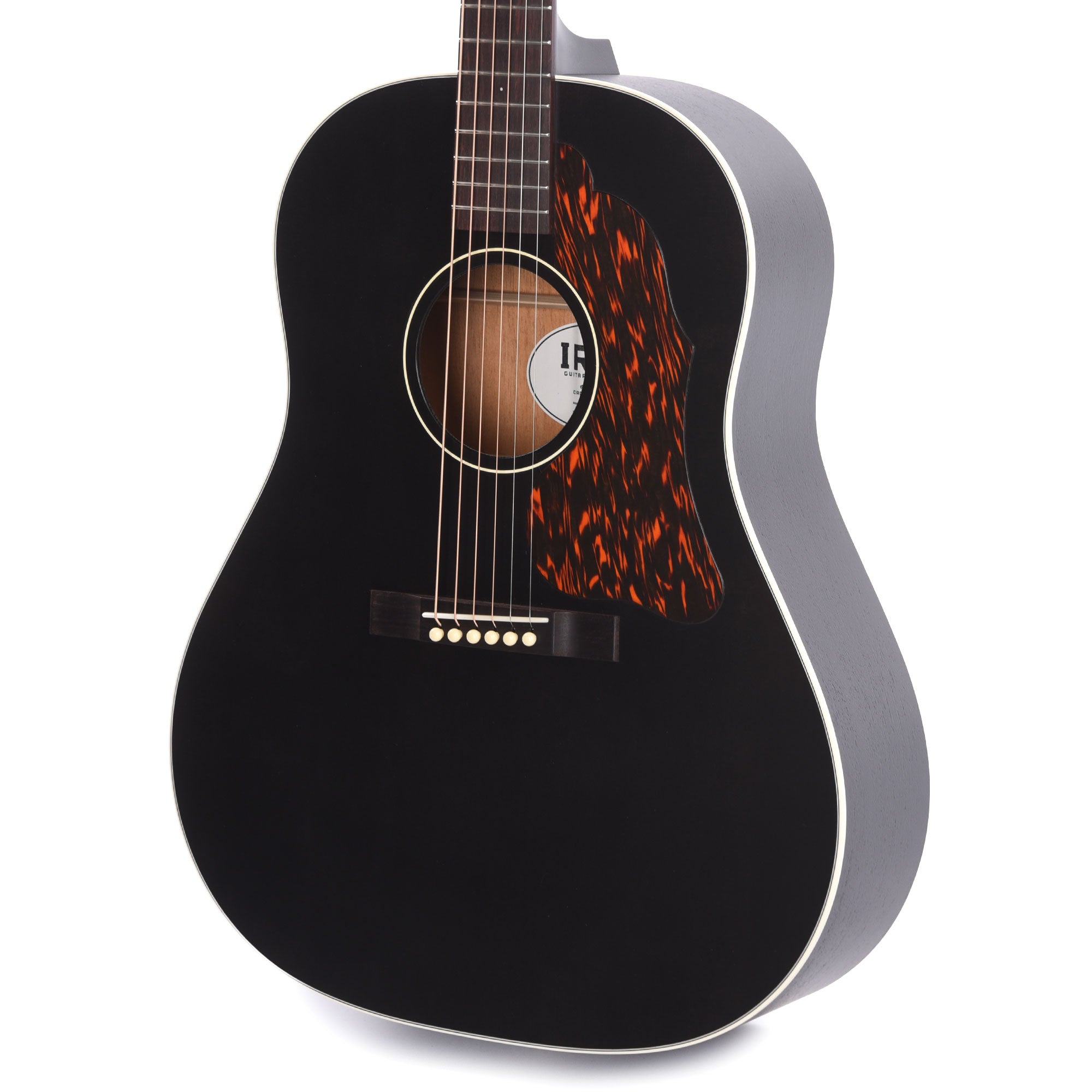 Iris DF Sitka/Mahogany Black Satin w/Firestripe Pickguard Acoustic Guitars / Dreadnought