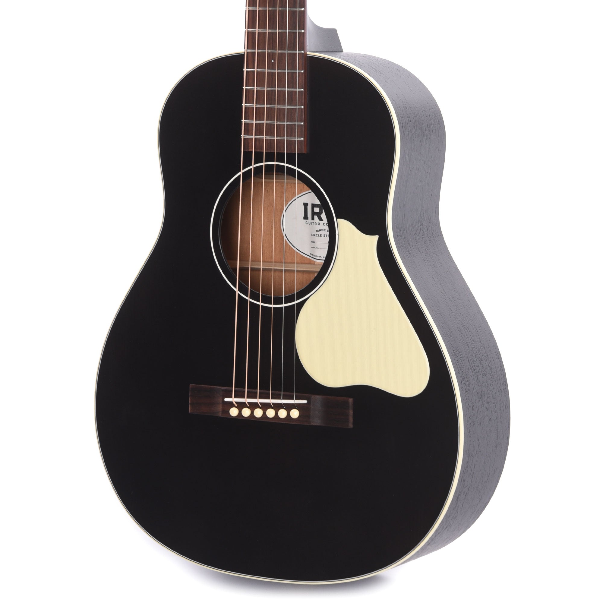 Iris CH Sitka/Mahogany Black Satin w/Ivoroid Pickguard Acoustic Guitars / Mini/Travel