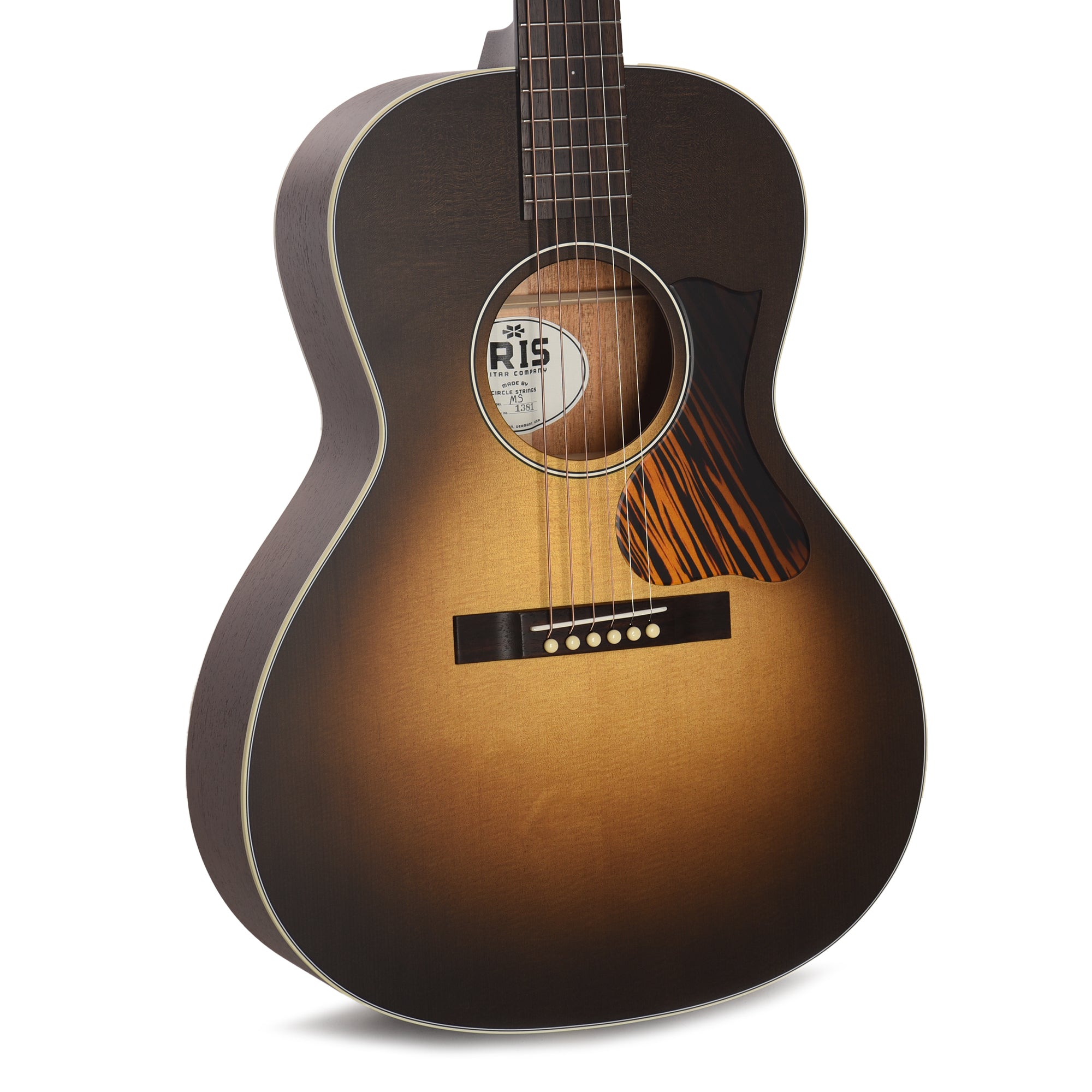 Iris MS-00 Sitka/Mahogany Cremona Burst w/Firestripe Pickguard Acoustic Guitars / OM and Auditorium