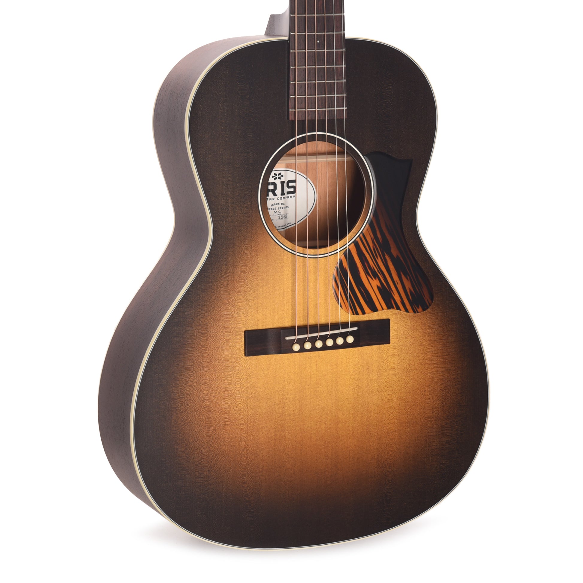 Iris MS-00 Sitka/Mahogany Cremona Burst w/Firestripe Pickguard Acoustic Guitars / OM and Auditorium