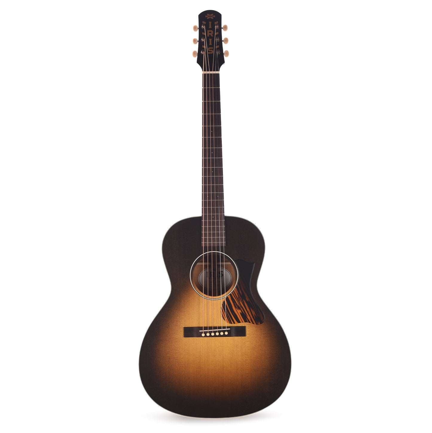 Iris MS-00 Sitka/Mahogany Cremona Burst w/Firestripe Pickguard Acoustic Guitars / OM and Auditorium