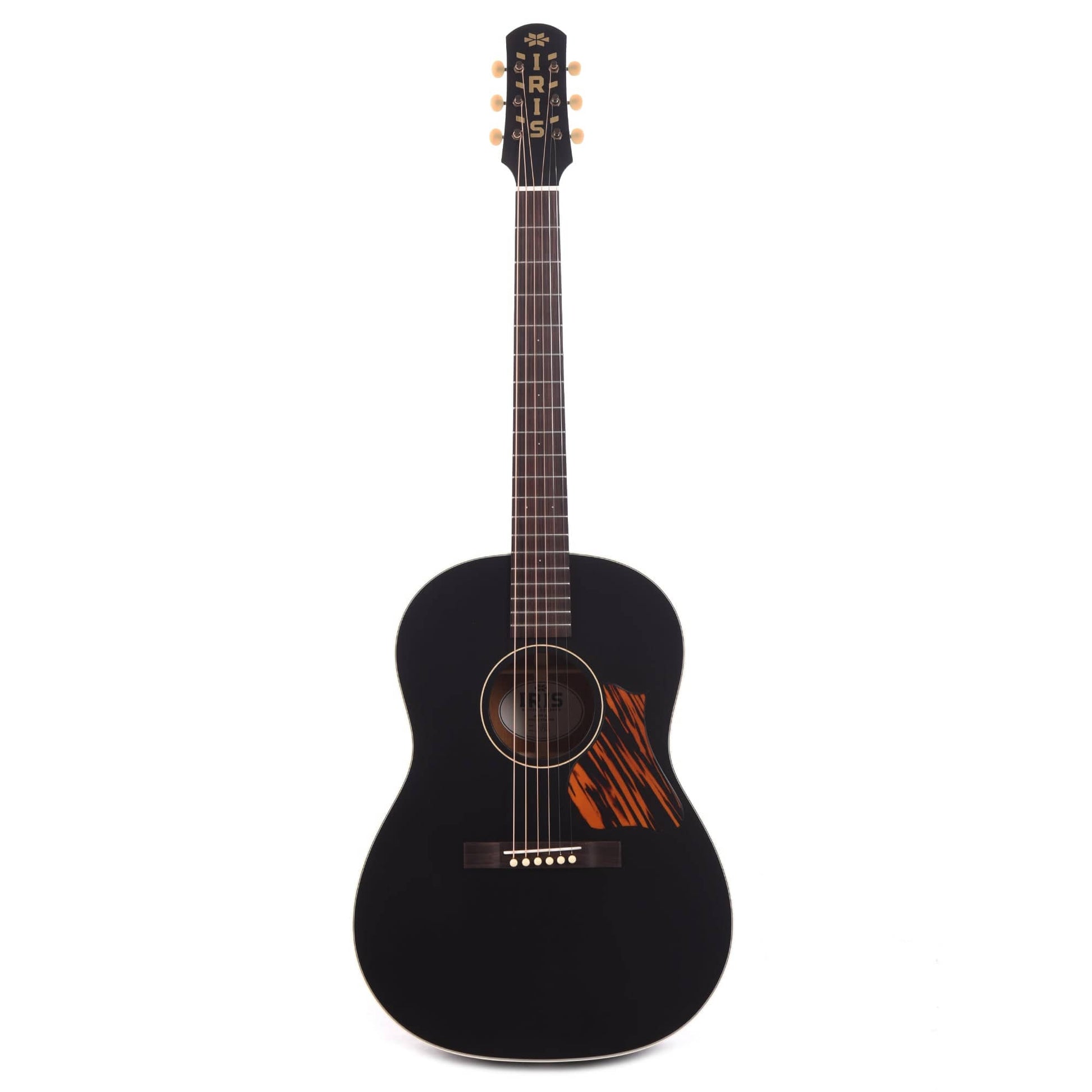 Iris OG Sitka/Mahogany Black Satin w/Firestripe Pickguard Acoustic Guitars / OM and Auditorium