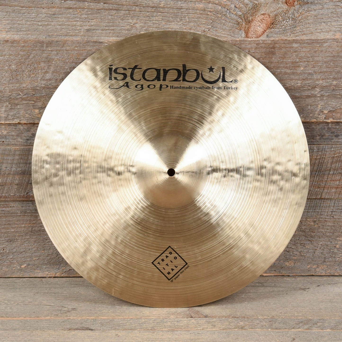 Istanbul Agop 18" Traditional Paper Thin Crash Cymbal Drums and Percussion / Cymbals / Crash