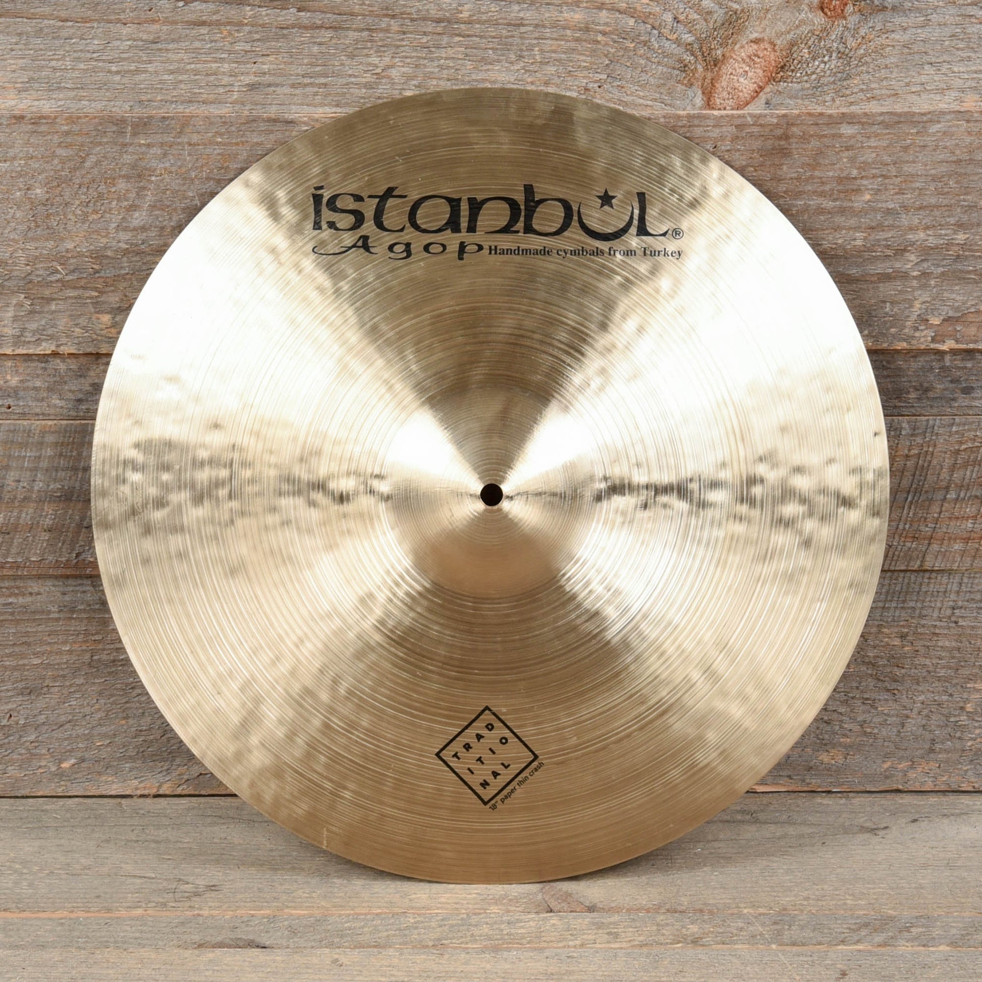 Istanbul Agop 18" Traditional Paper Thin Crash Cymbal Drums and Percussion / Cymbals / Crash