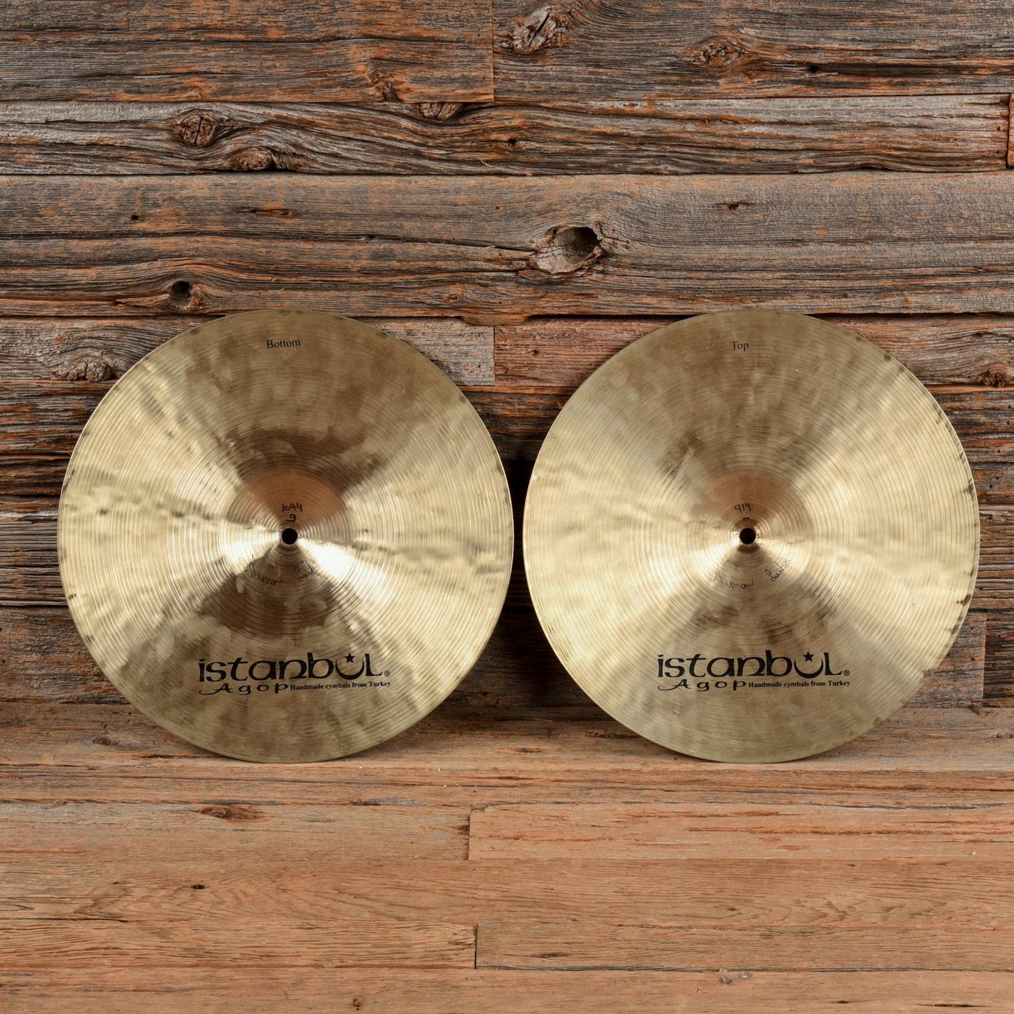 Istanbul Agop 14" Traditional Jazz Hi Hat Cymbals USED Drums and Percussion