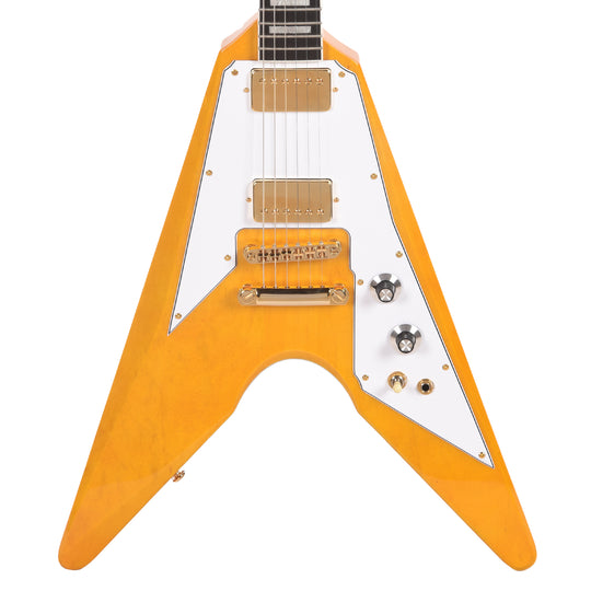 Dunable DE Asteroid Korina Aged Clear w/Bare Knuckle The Mule Humbuckers