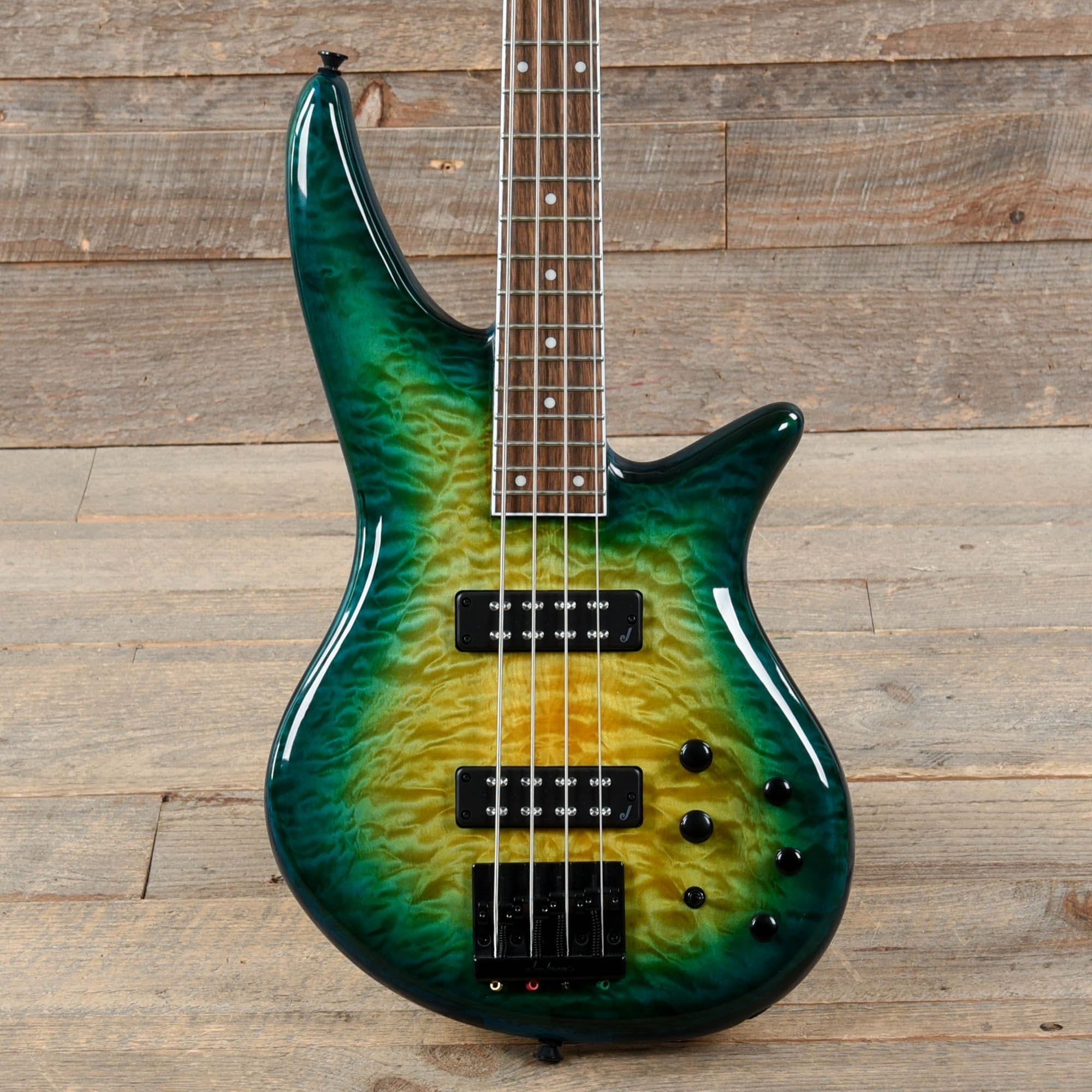 Jackson X Series Spectra Bass SBXQ IV Amber Blue Burst – Chicago Music ...