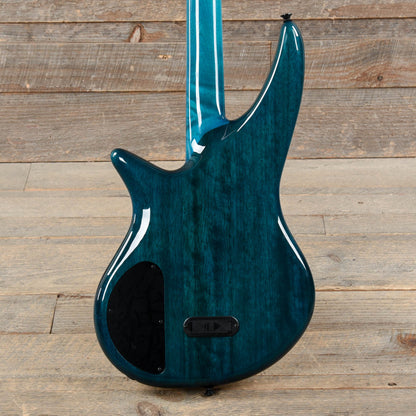 Jackson X Series Spectra Bass SBXQ IV Amber Blue Burst Bass Guitars / 4-String